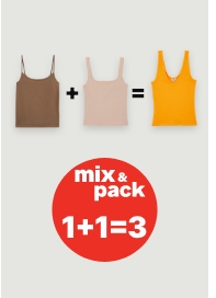 Mix & pack: 2 t-shirts achetés = le 3ème offert