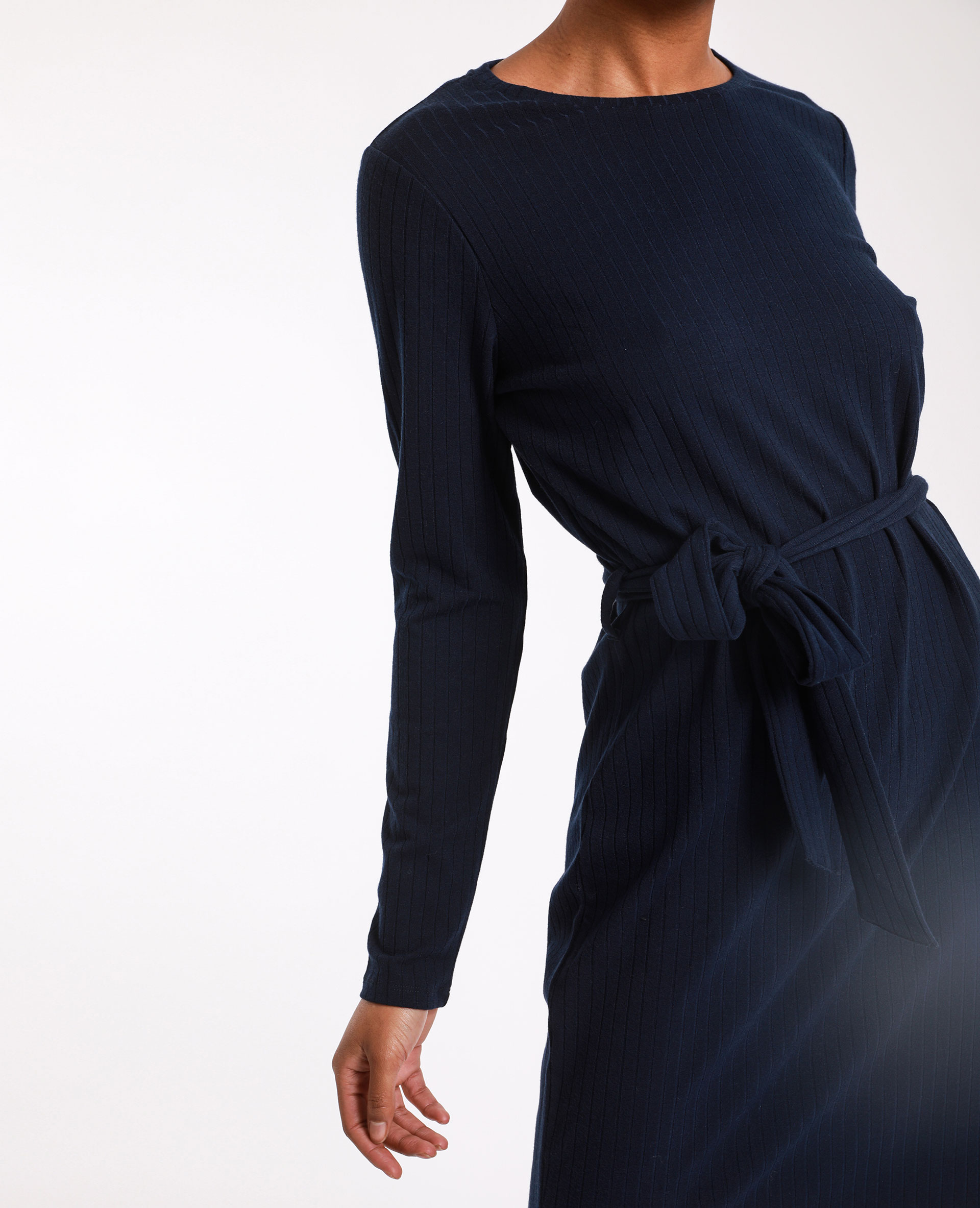 robe maille bleu marine