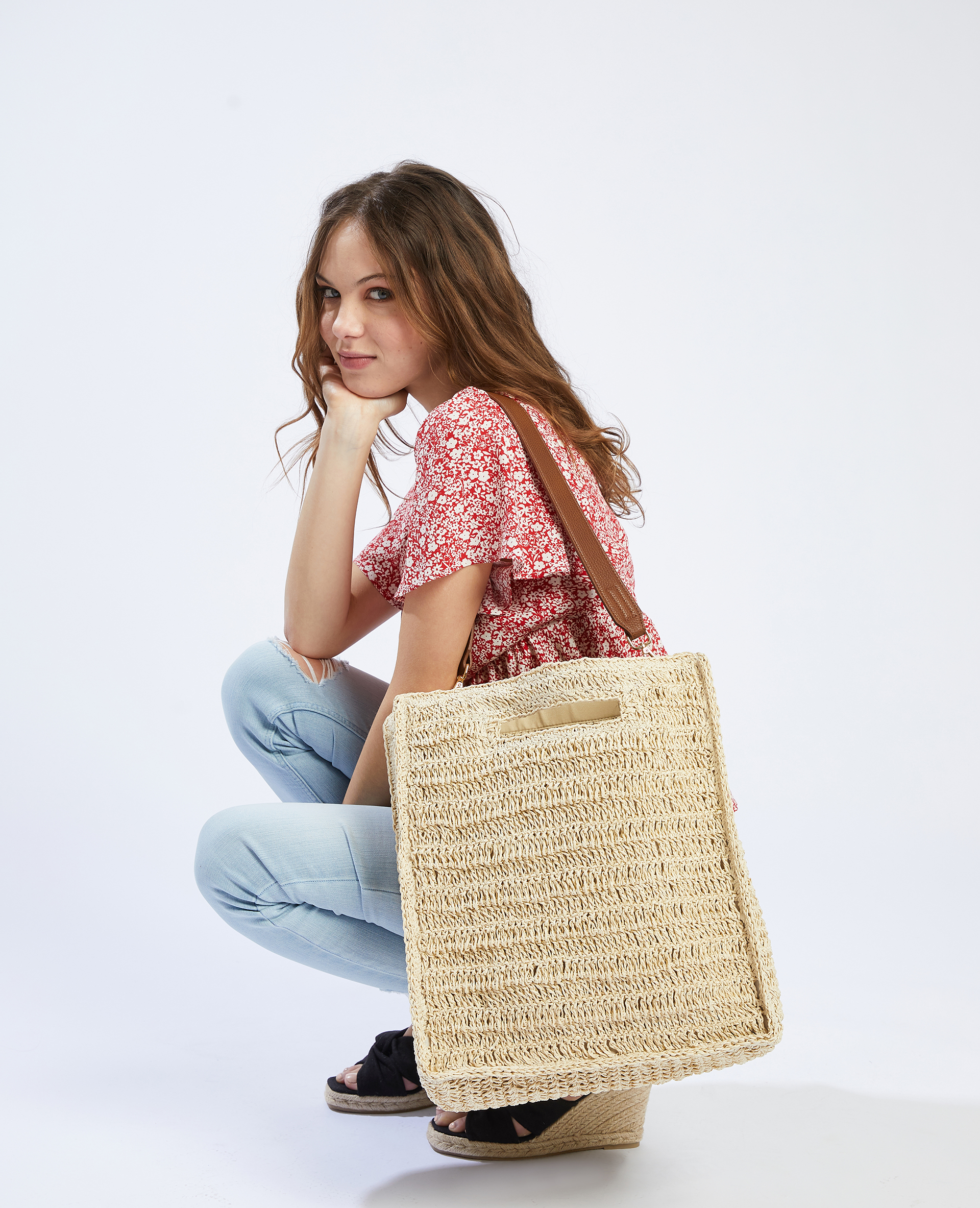 Sac pimkie paille best sale