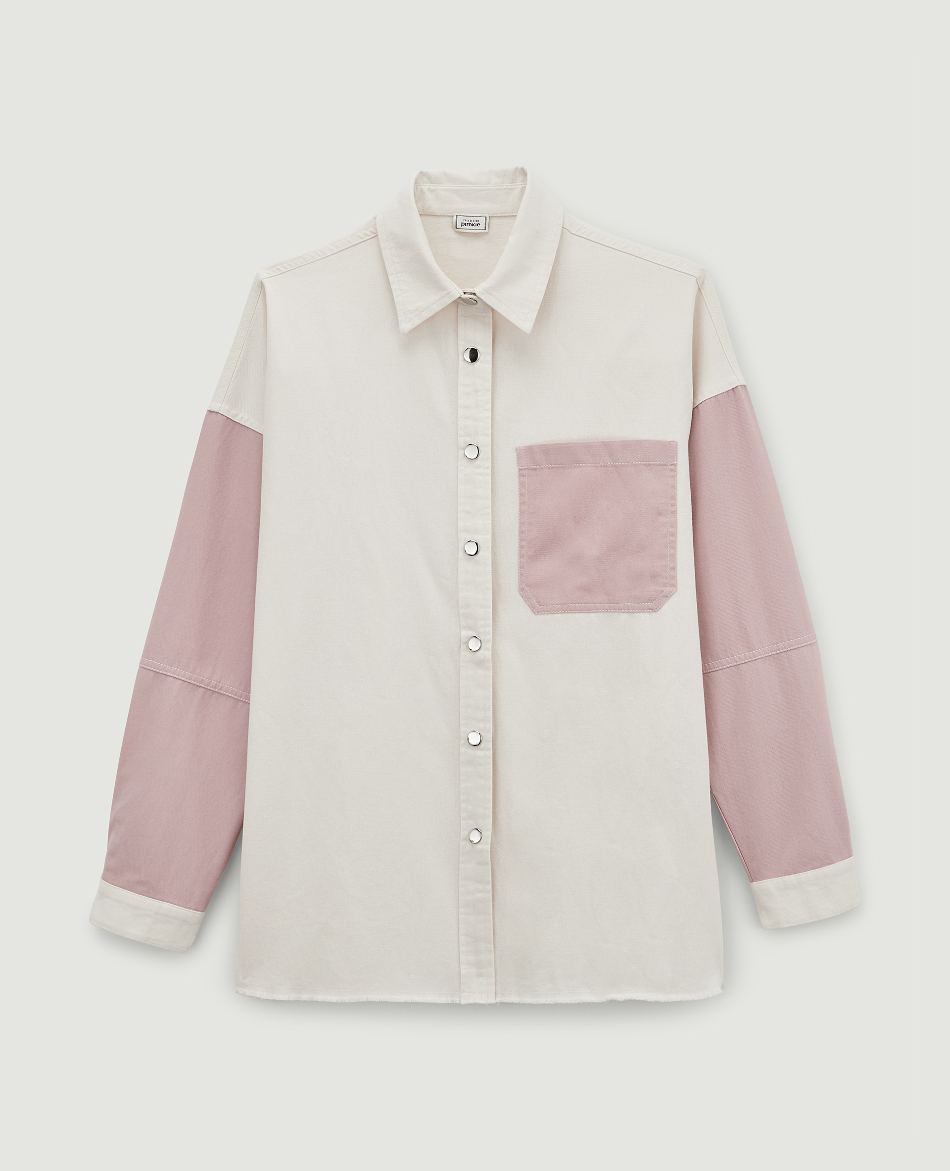 Chemise longue bicolore rose - Pimkie