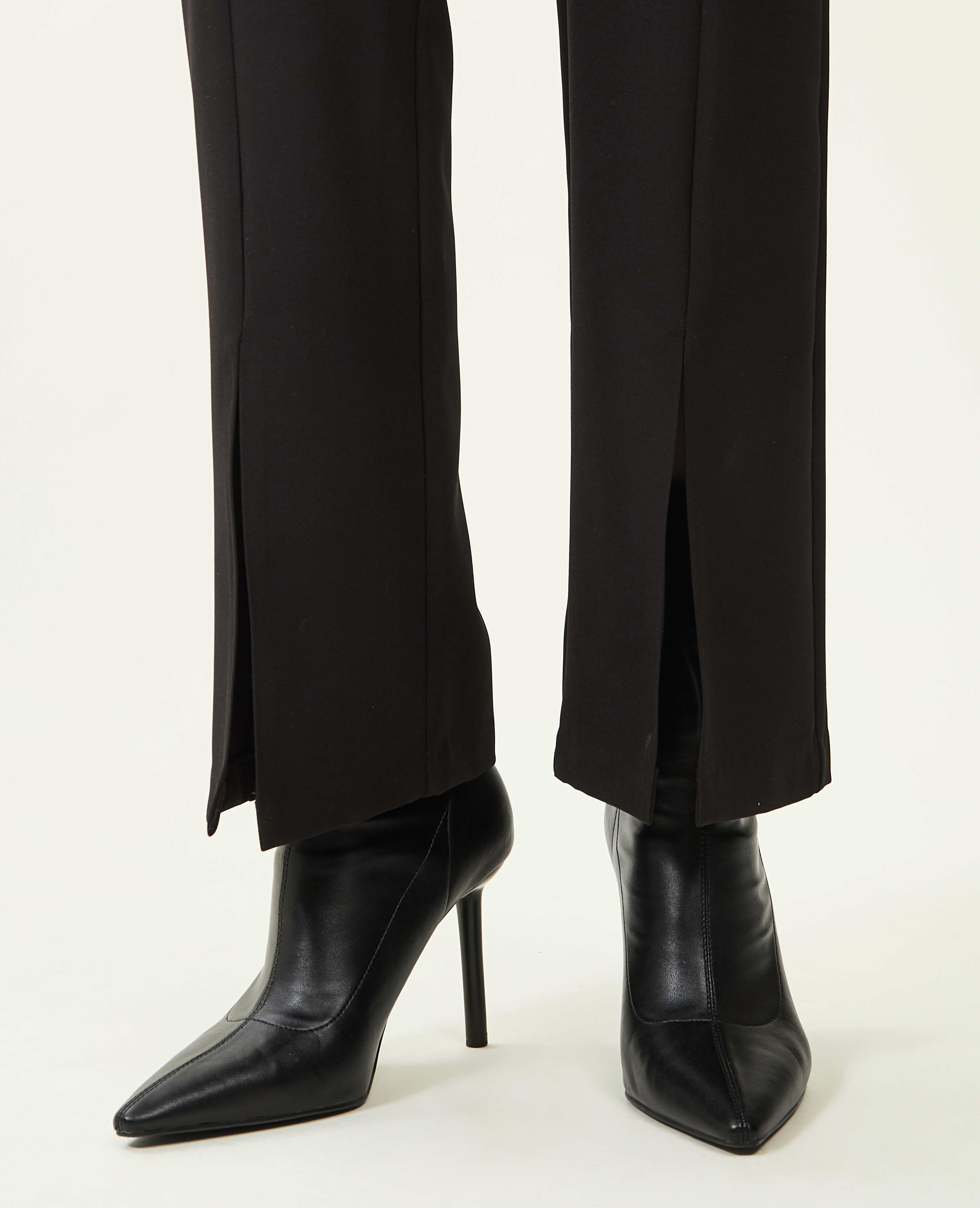 Pantalon droit avec fente noir - Pimkie