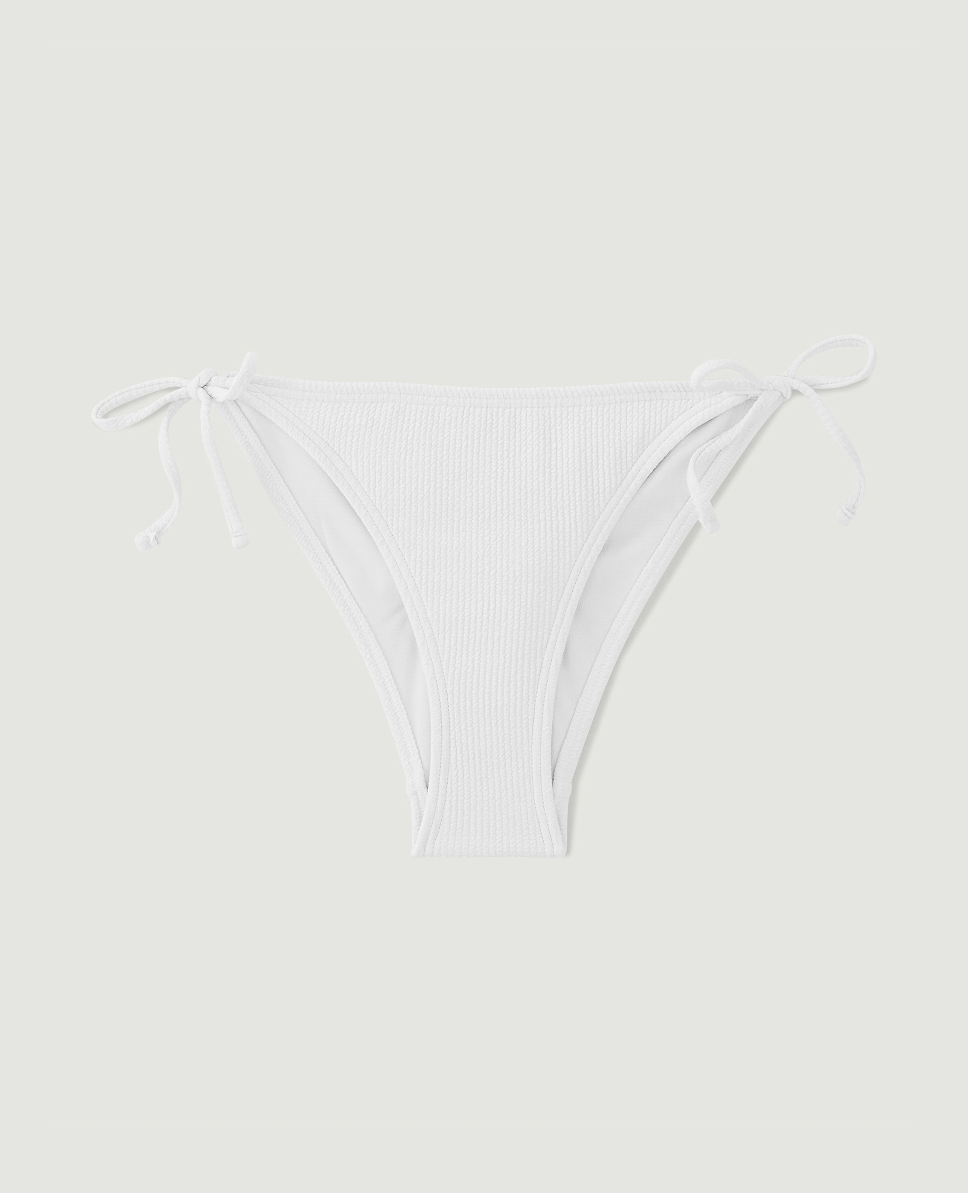 Bas de maillot culotte avec nouettes écru - Pimkie