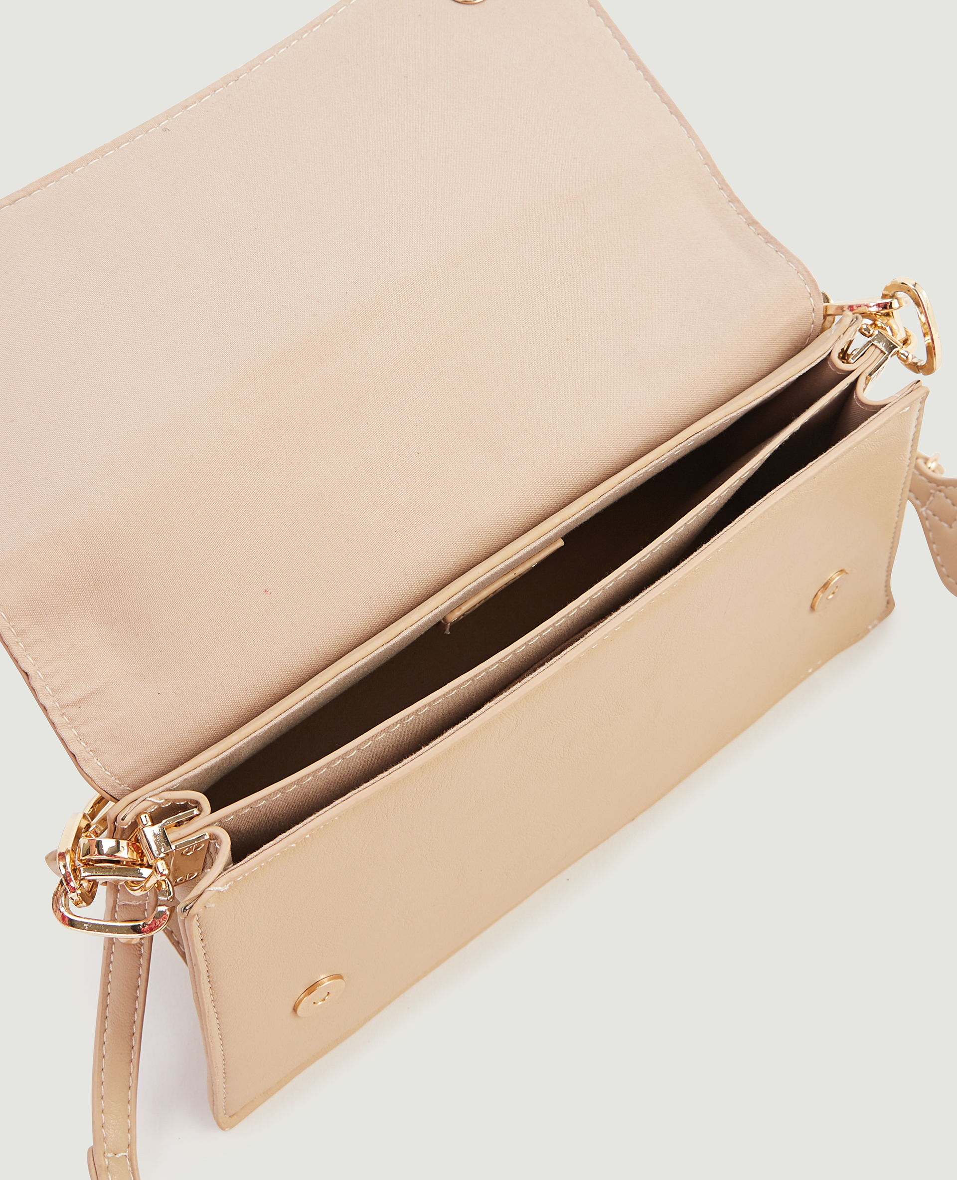 Sac baguette rigide beige ficelle - Pimkie