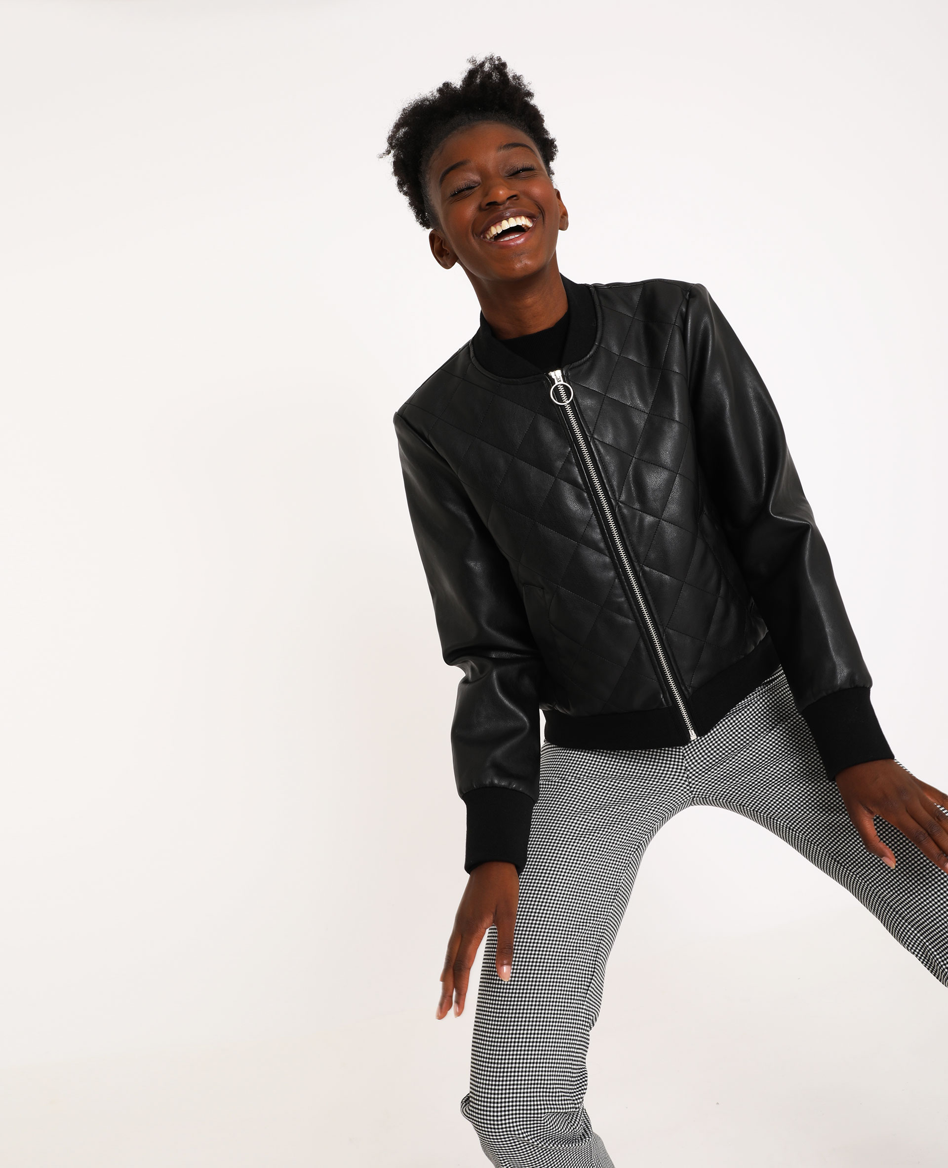 Veste simili deals cuir pimkie