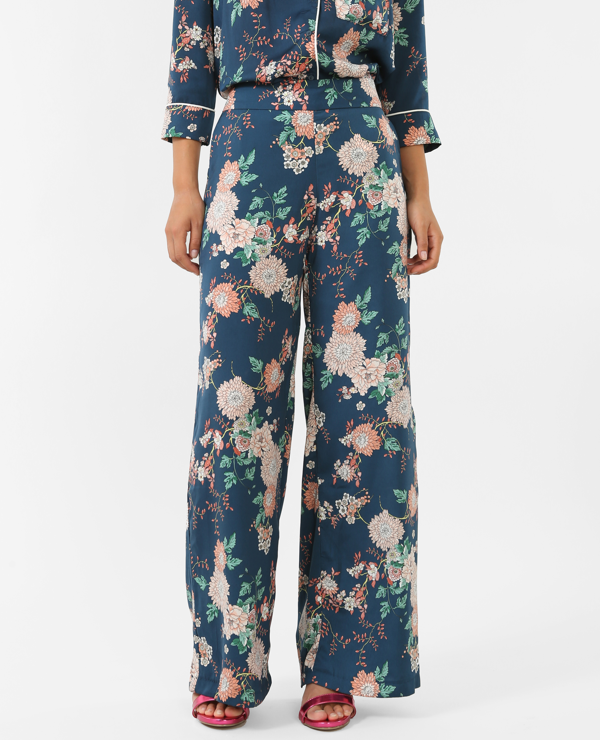 Pantalon style pyjama satin Pimkie