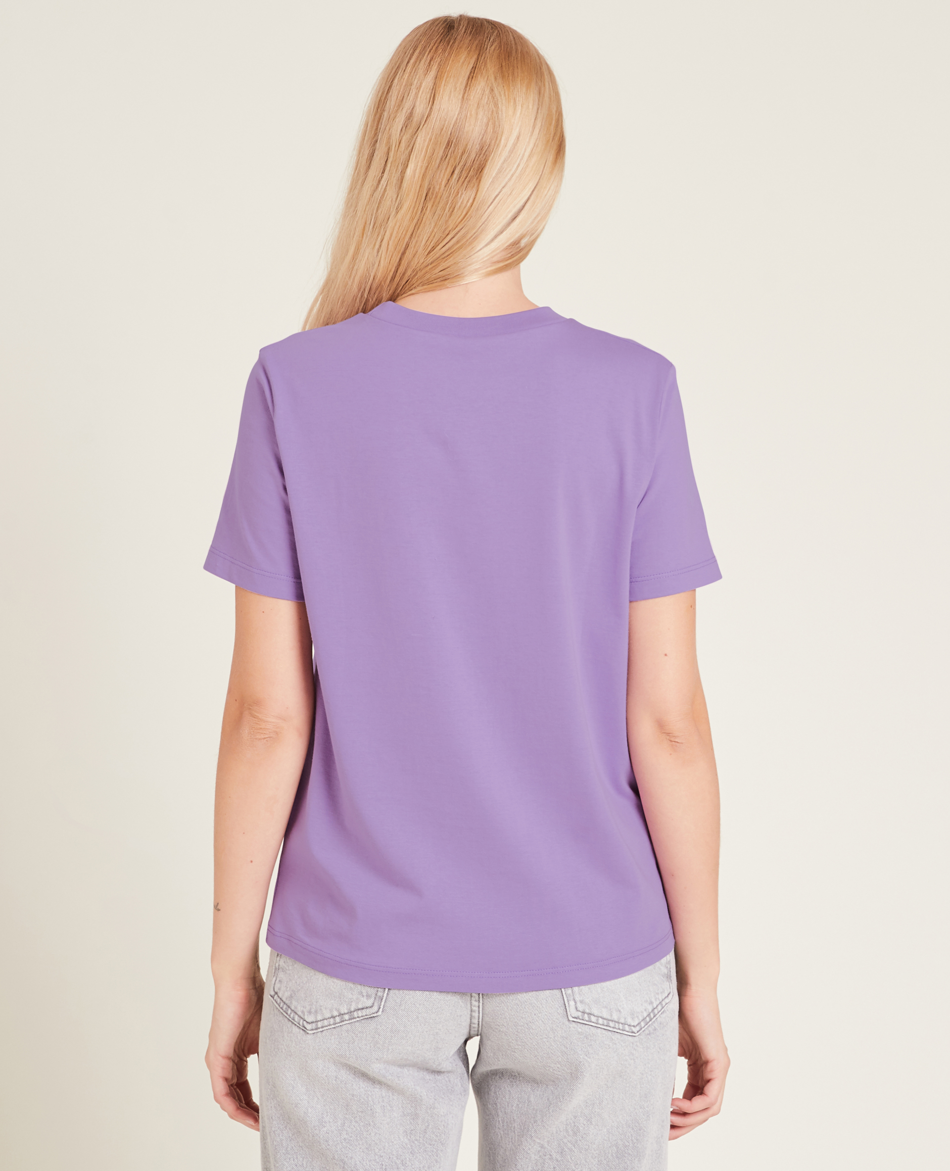 T-shirt col rond lilas - Pimkie