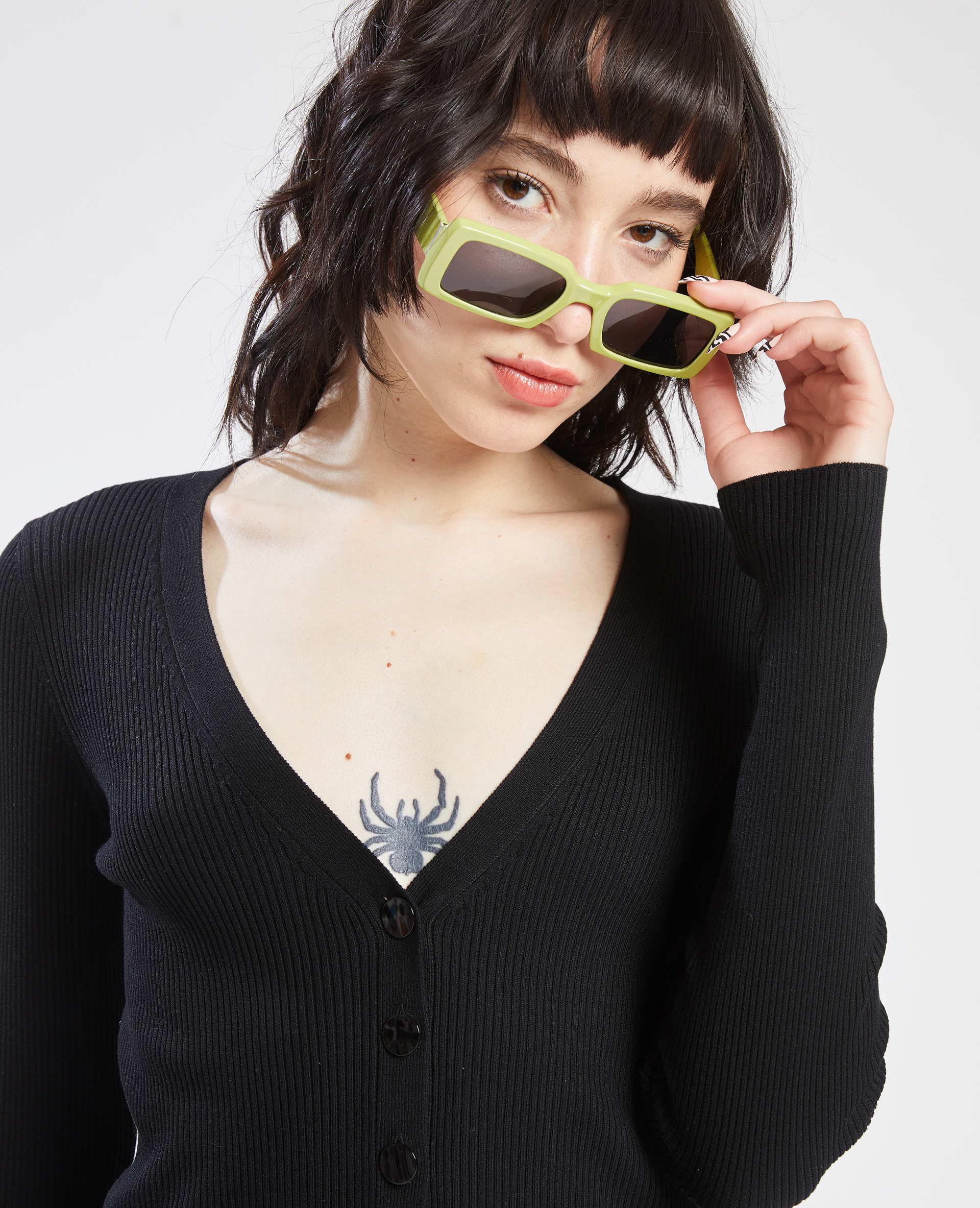 Gilet maille côtelée noir - Pimkie