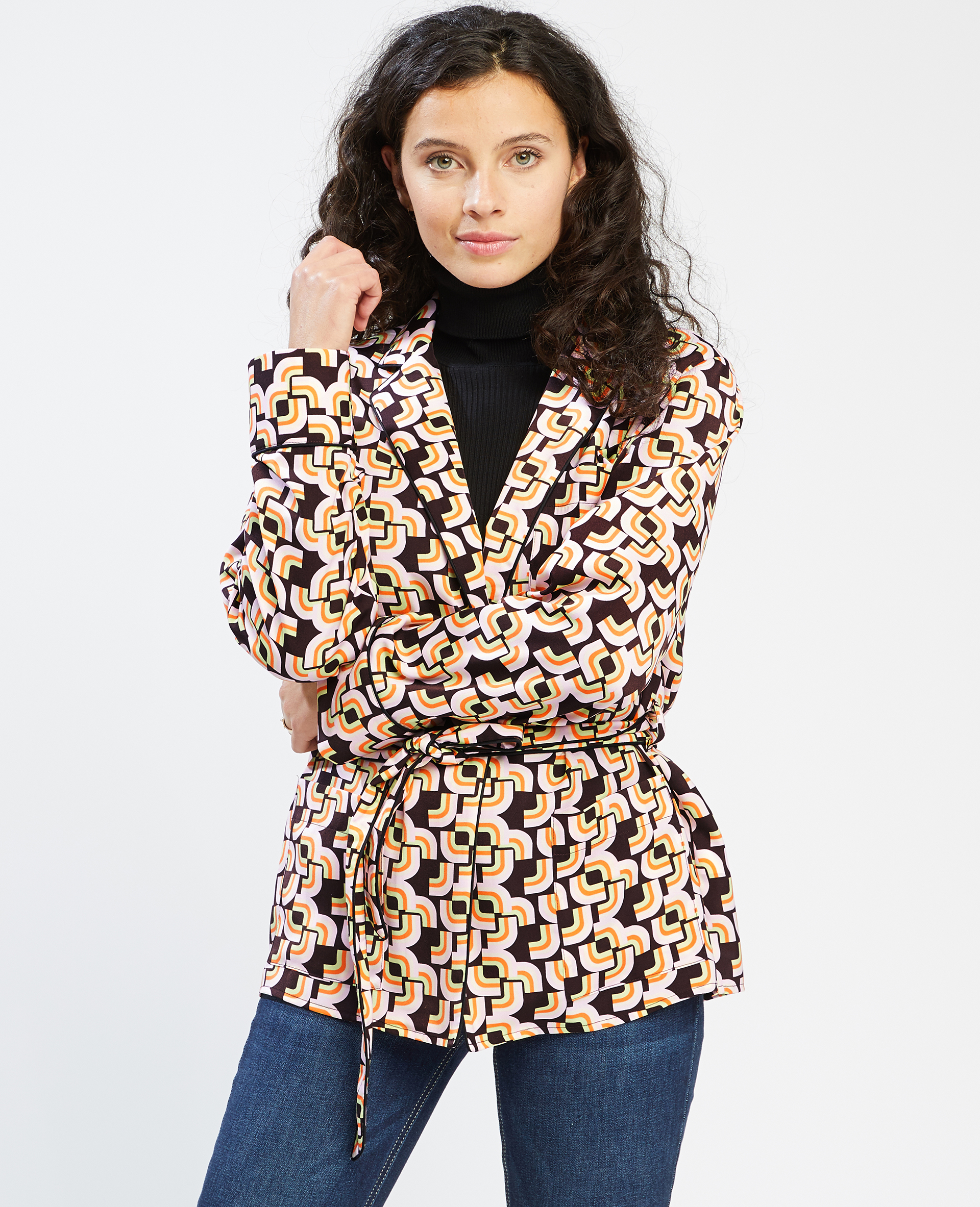 Chemise à nouer orange - Pimkie