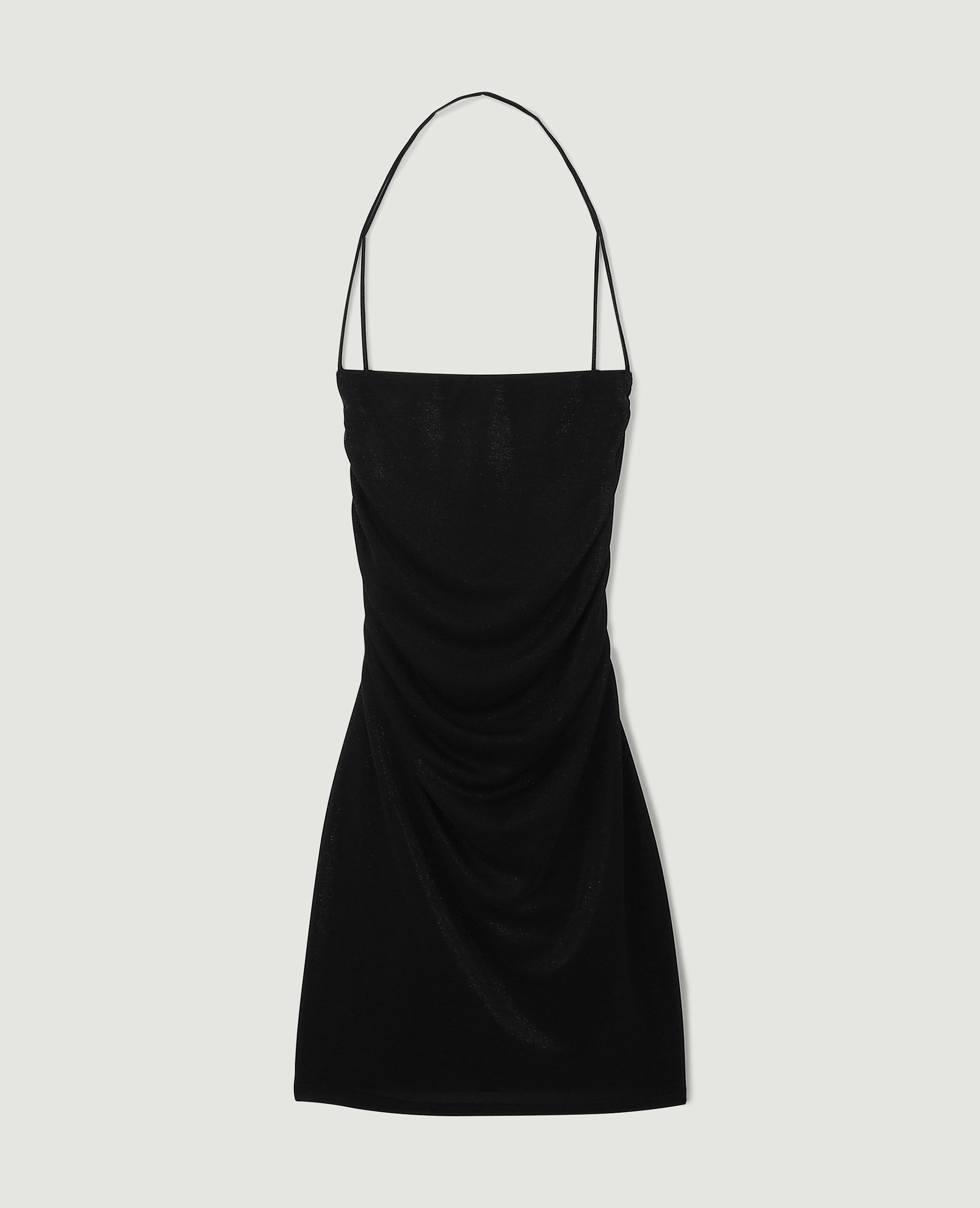 Robe courte dos-nu avec lurex noir - Pimkie