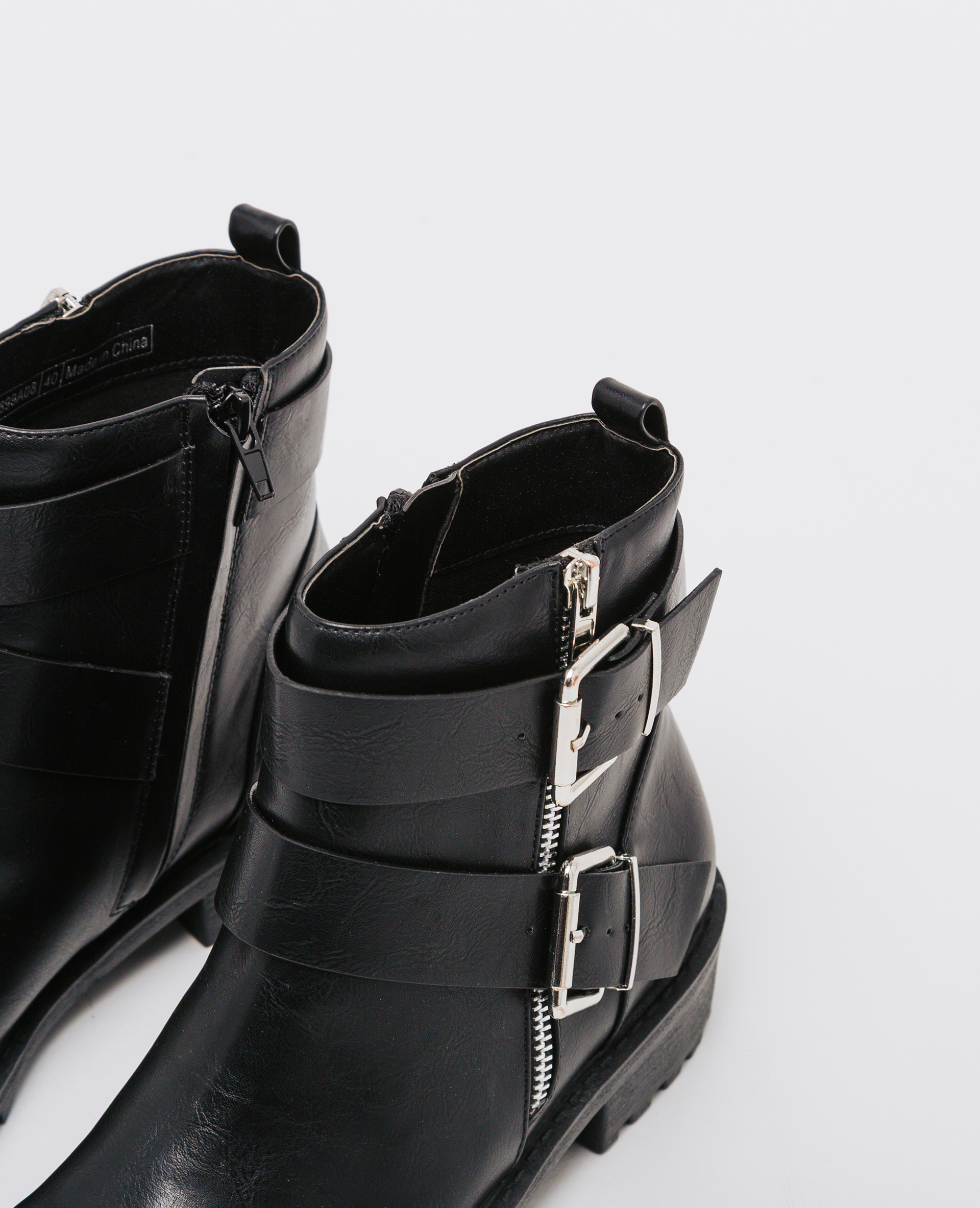 Boots esprit motard noir - Pimkie