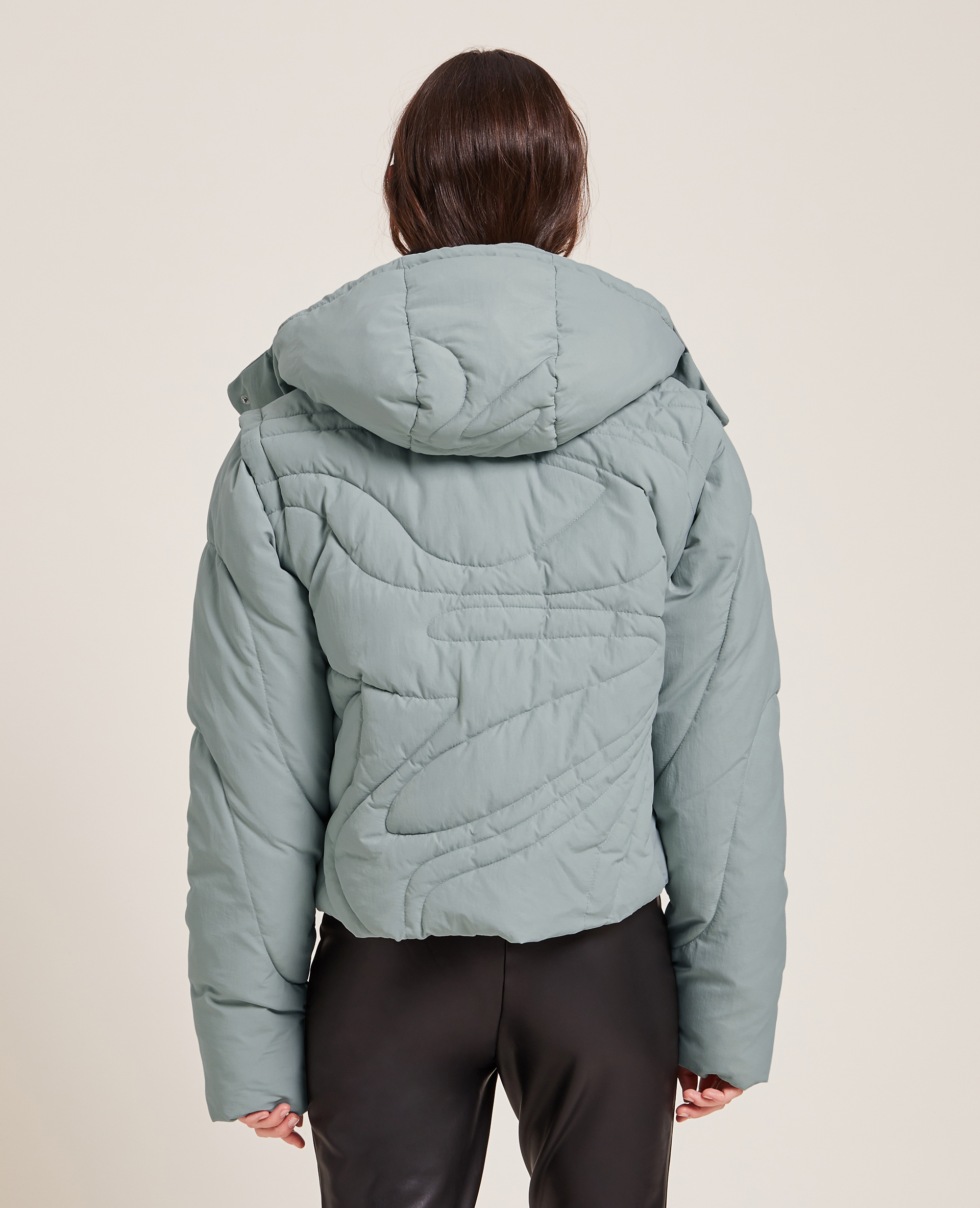 Doudoune matelassage wavy vert - Pimkie