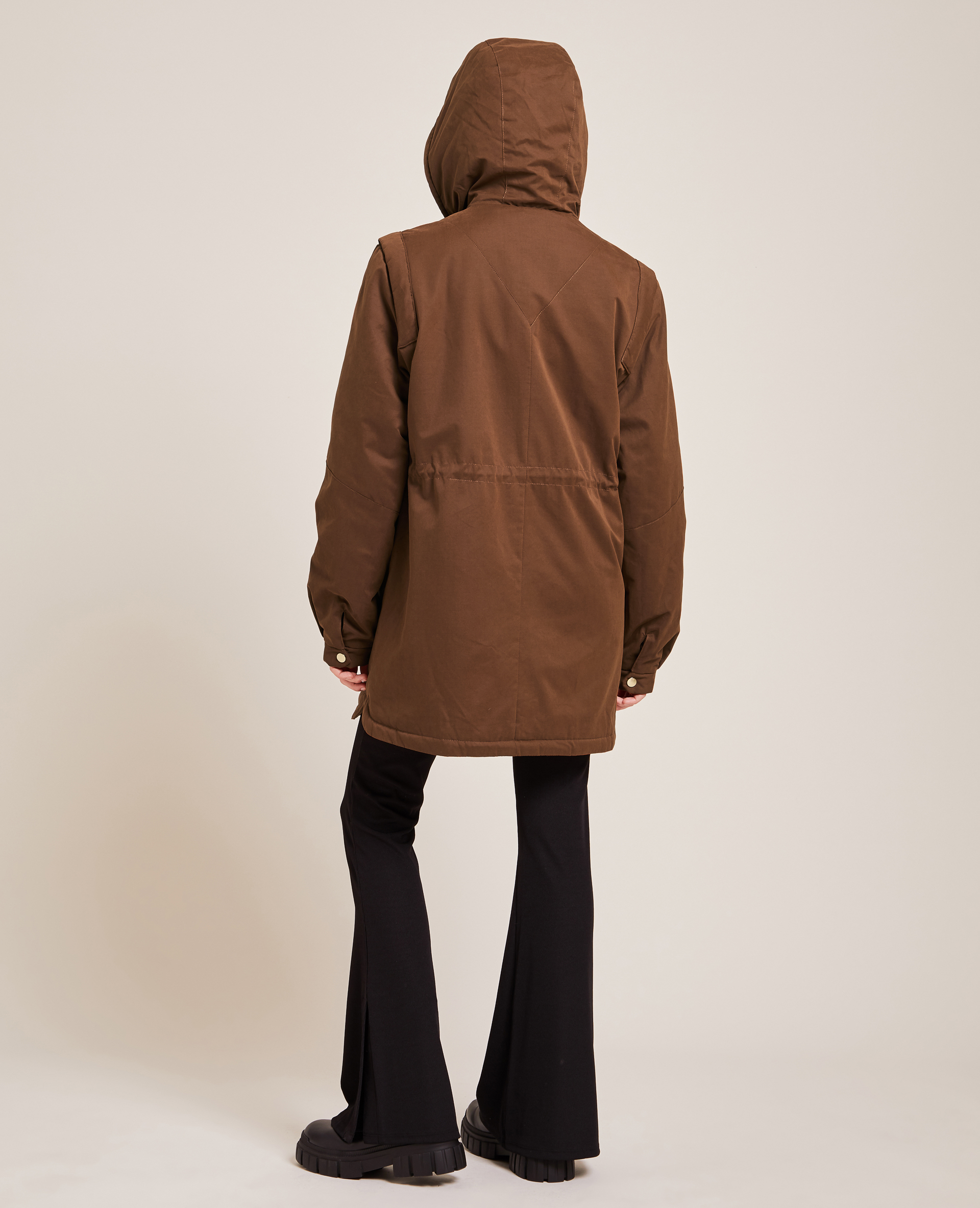 Parka avec doublure fourrure marron - Pimkie