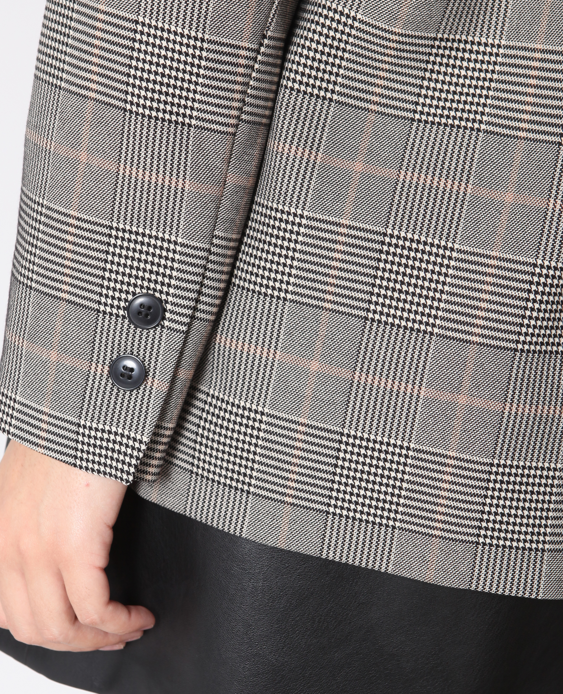 Blazer à carreaux gris - Pimkie
