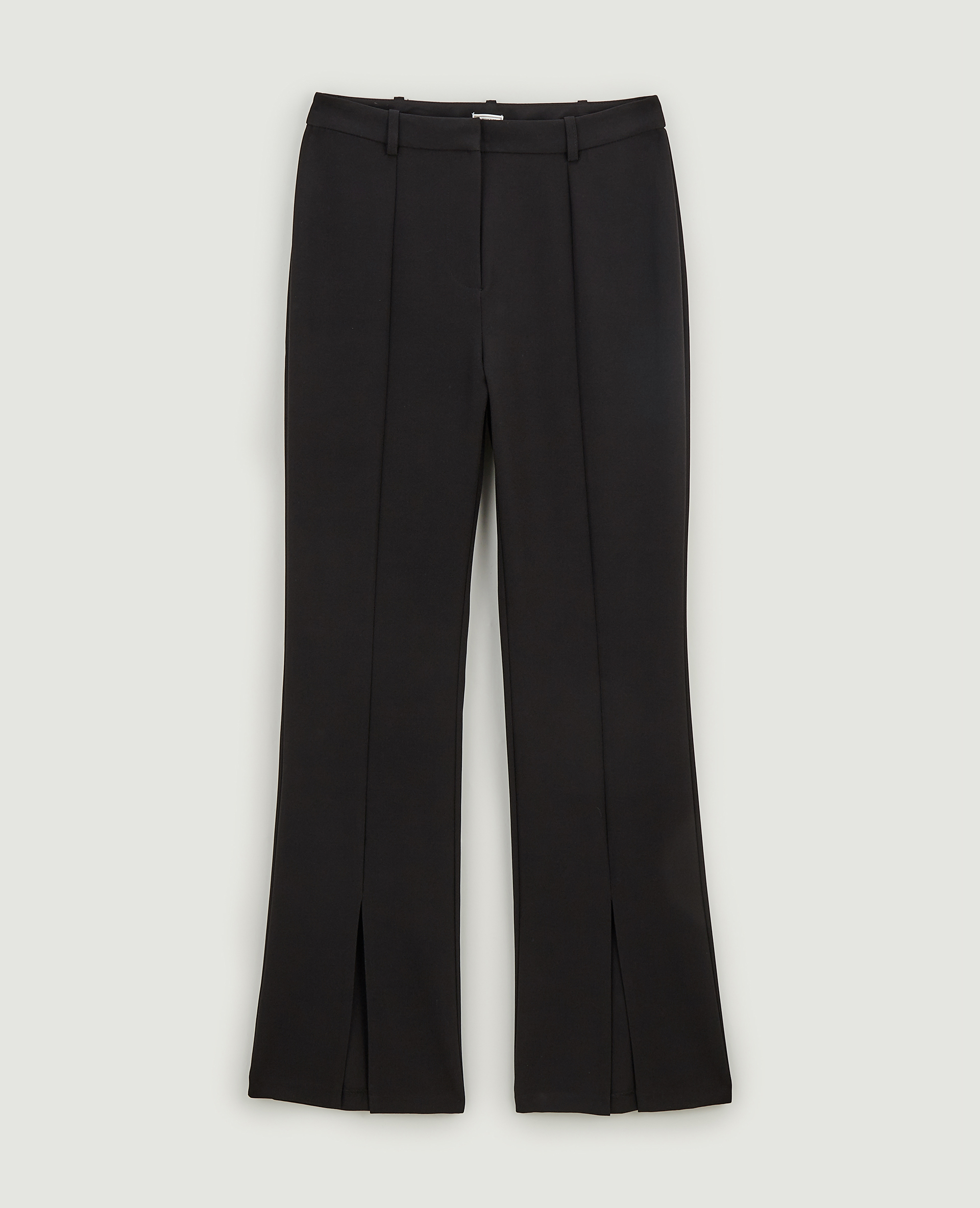 Pantalon droit avec fente noir - Pimkie