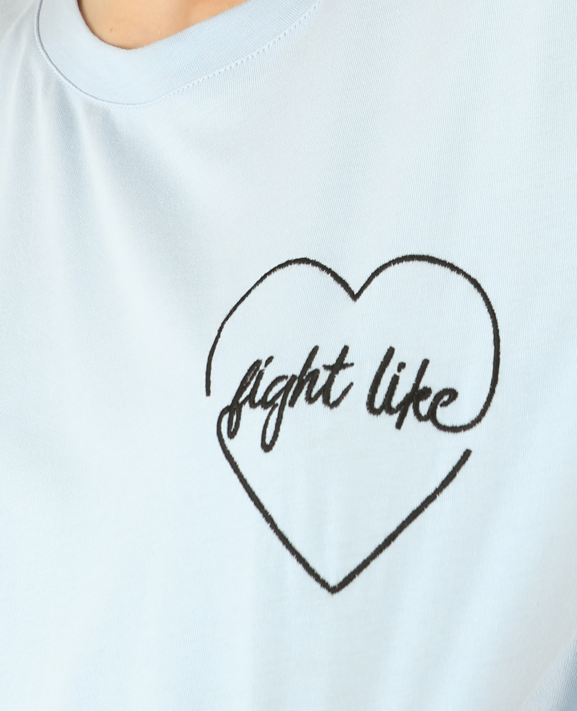 T-shirt brodé bleu ciel - Pimkie