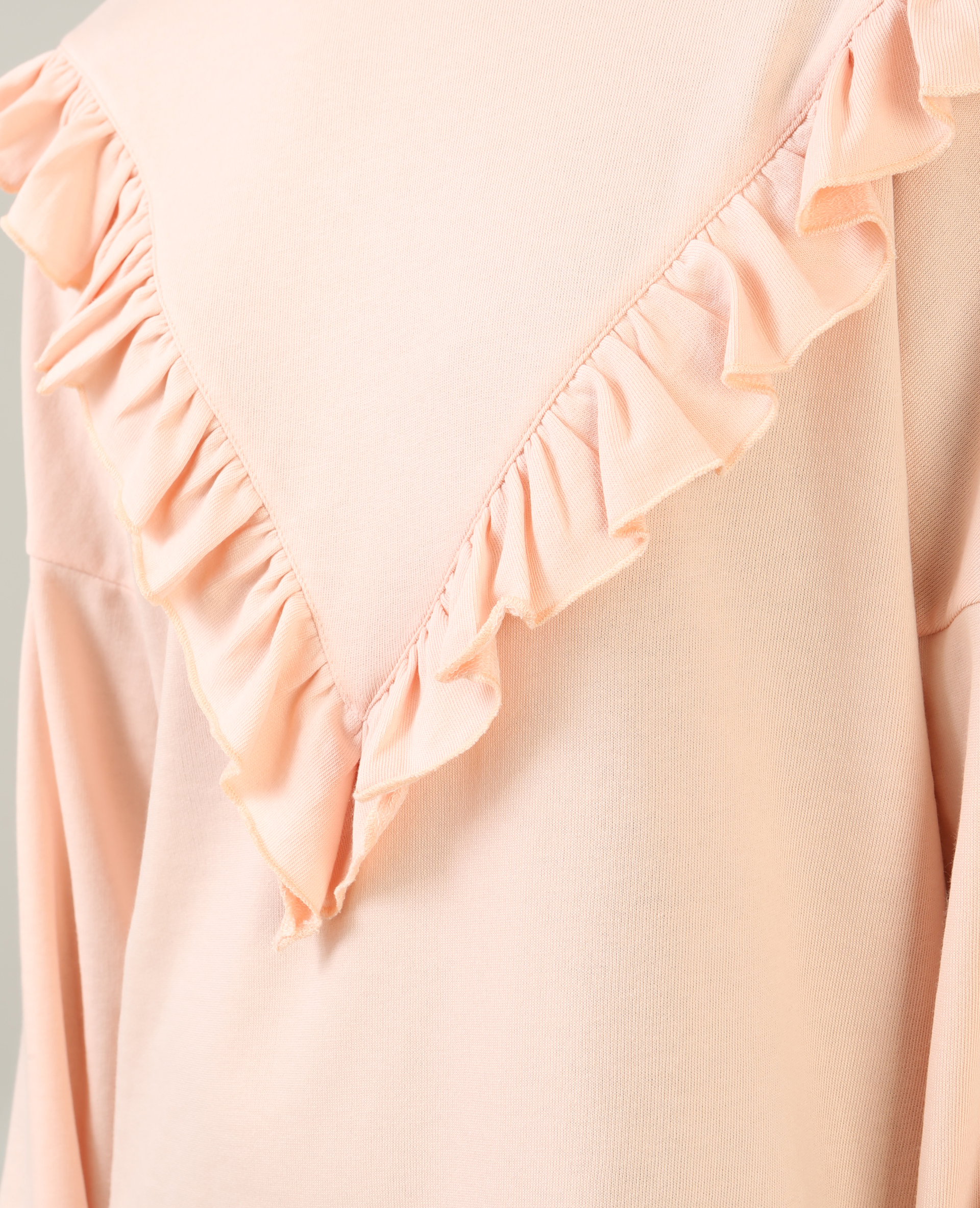 Robe sweat à volants rose clair - Pimkie