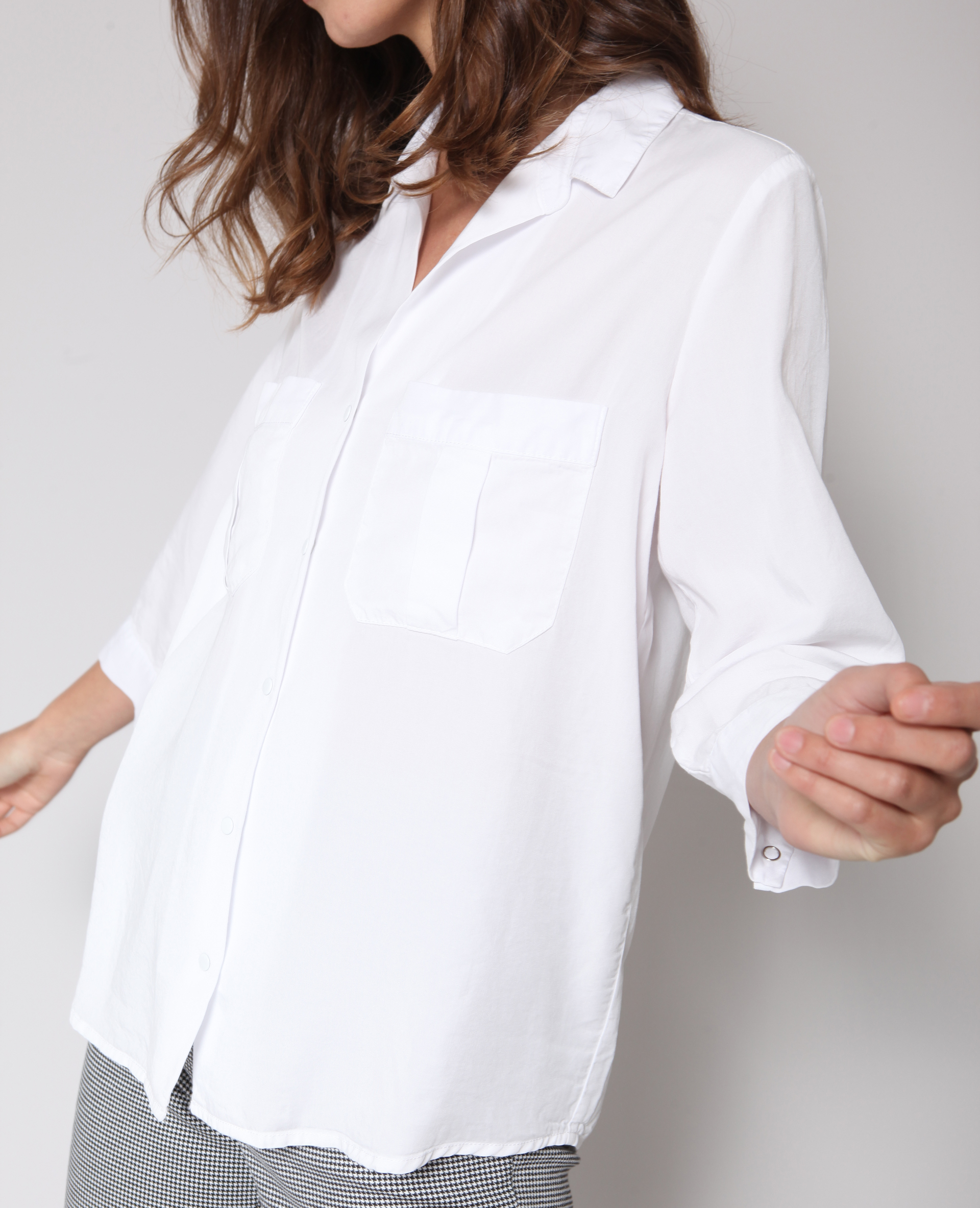 Chemise deals blanche fluide