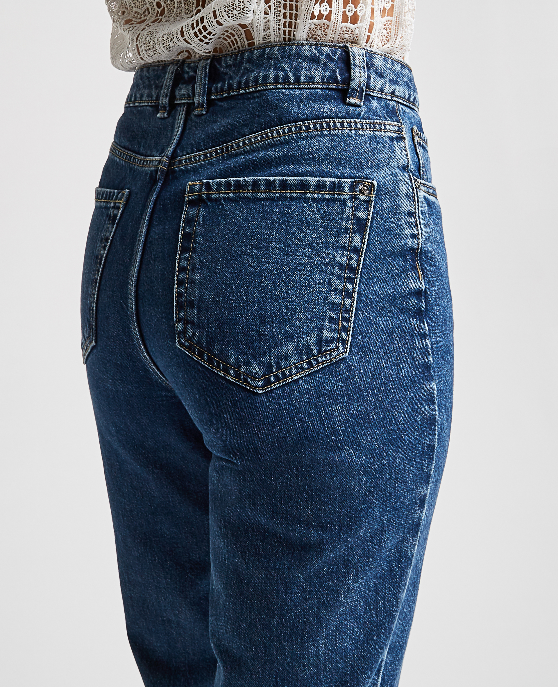 Jean mom taille haute bleu - Pimkie