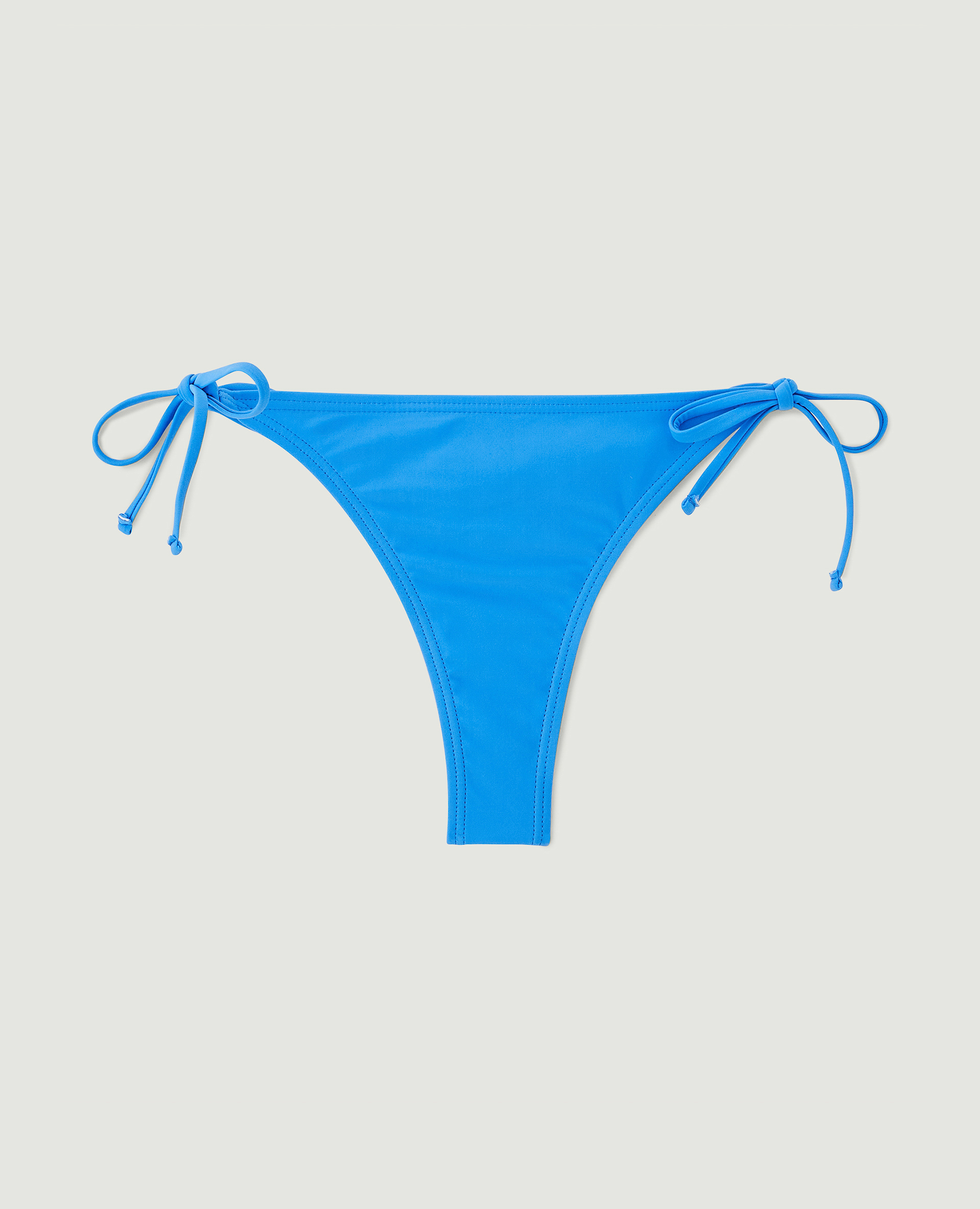 Bas de maillot tanga avec nouettes bleu - Pimkie