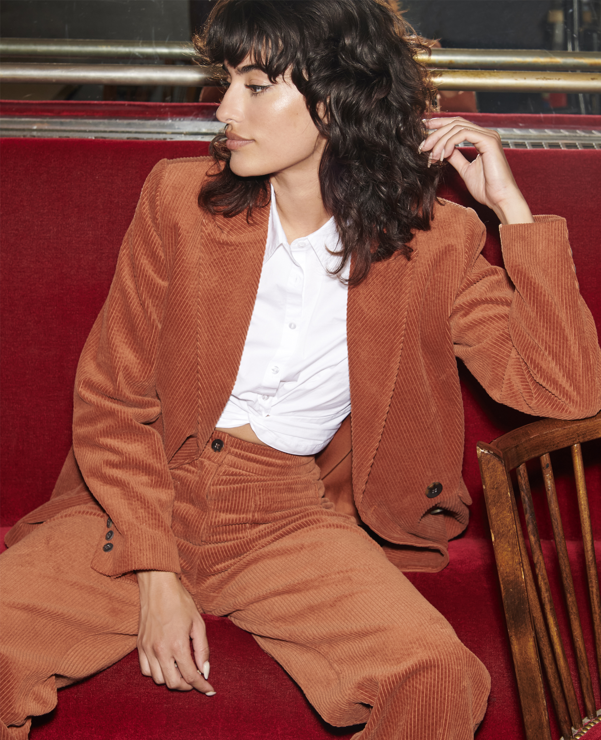 Veste velours femme outlet