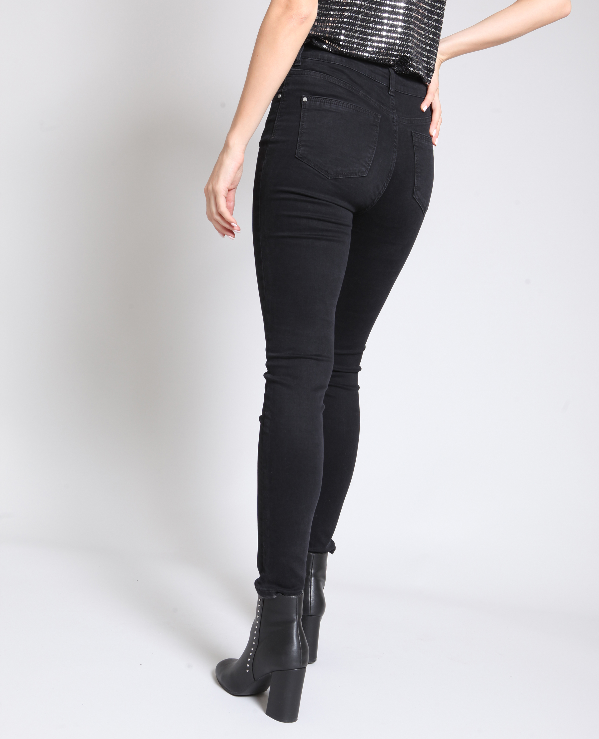 Jean skinny mid waist noir - Pimkie