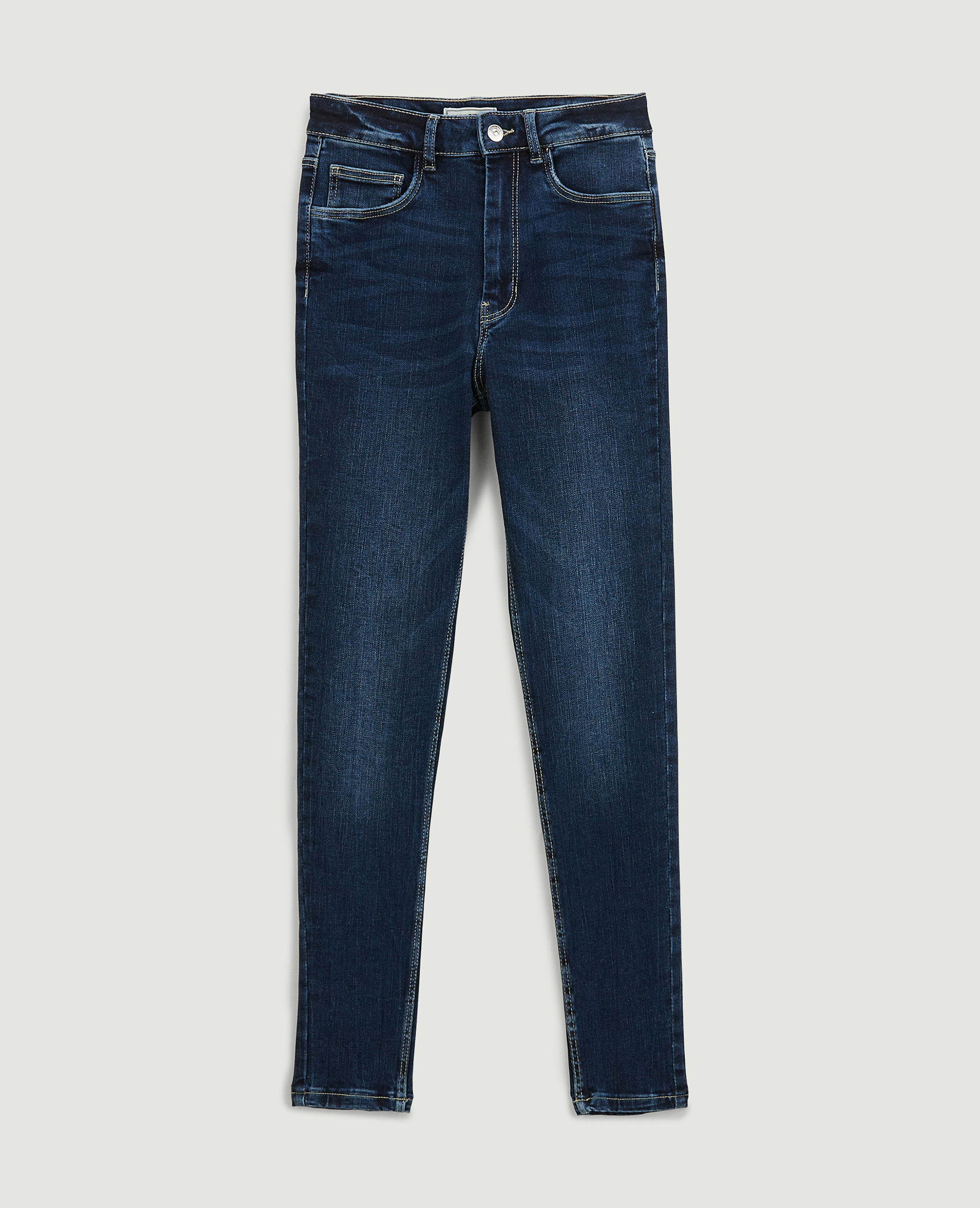 Jean skinny taille haute bleu brut - Pimkie