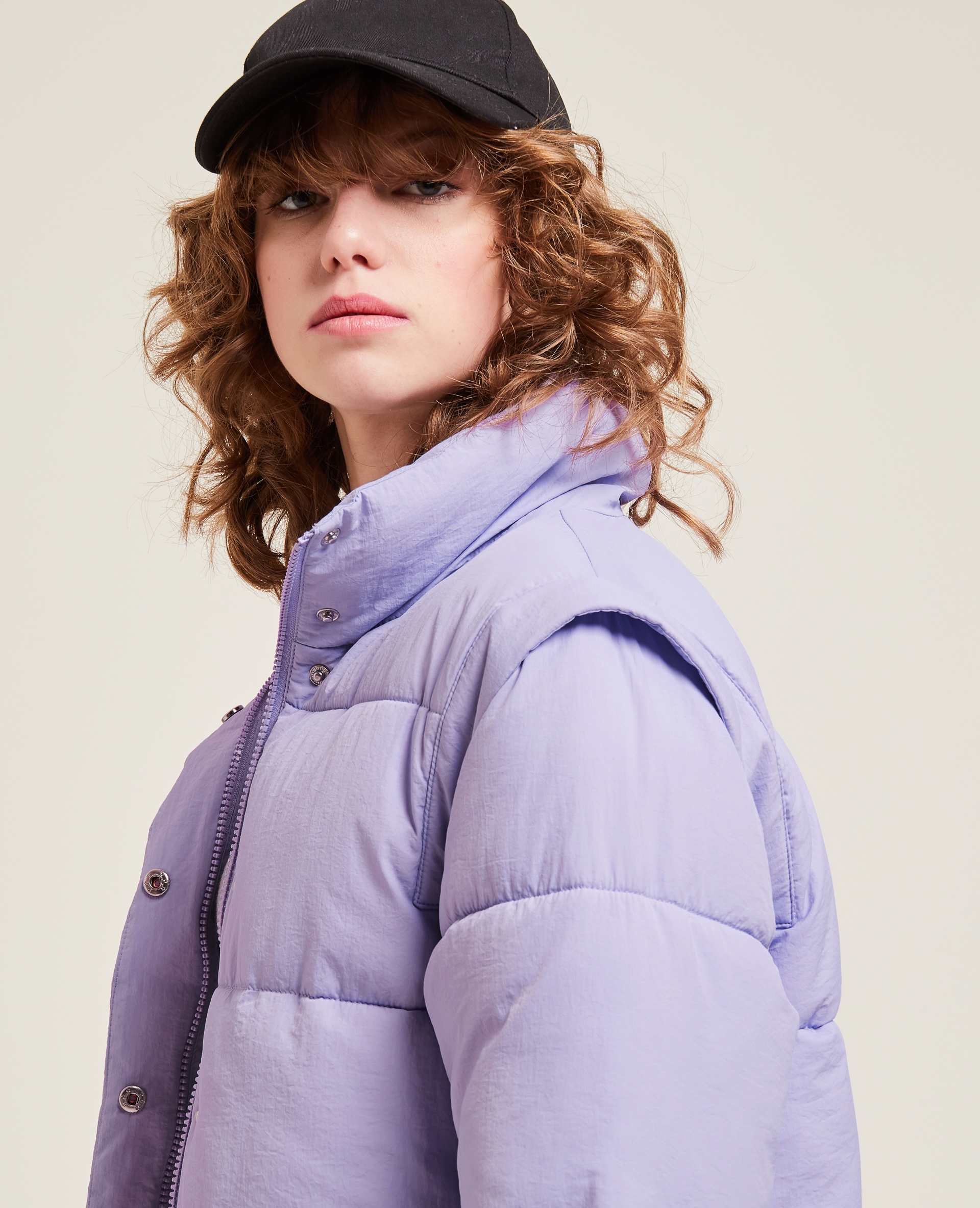 Doudoune courte violet - Pimkie