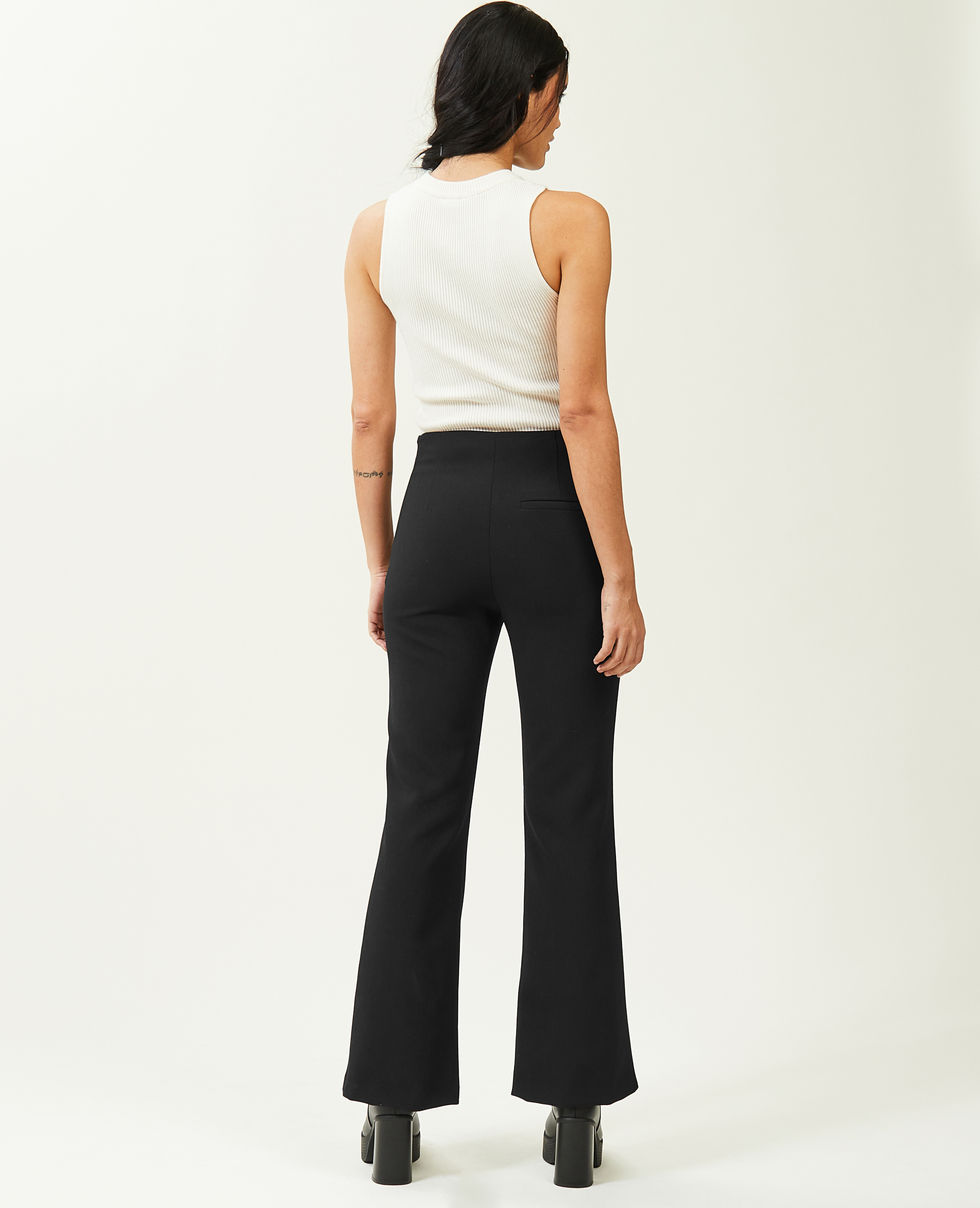 Pantalon flare noir - Pimkie