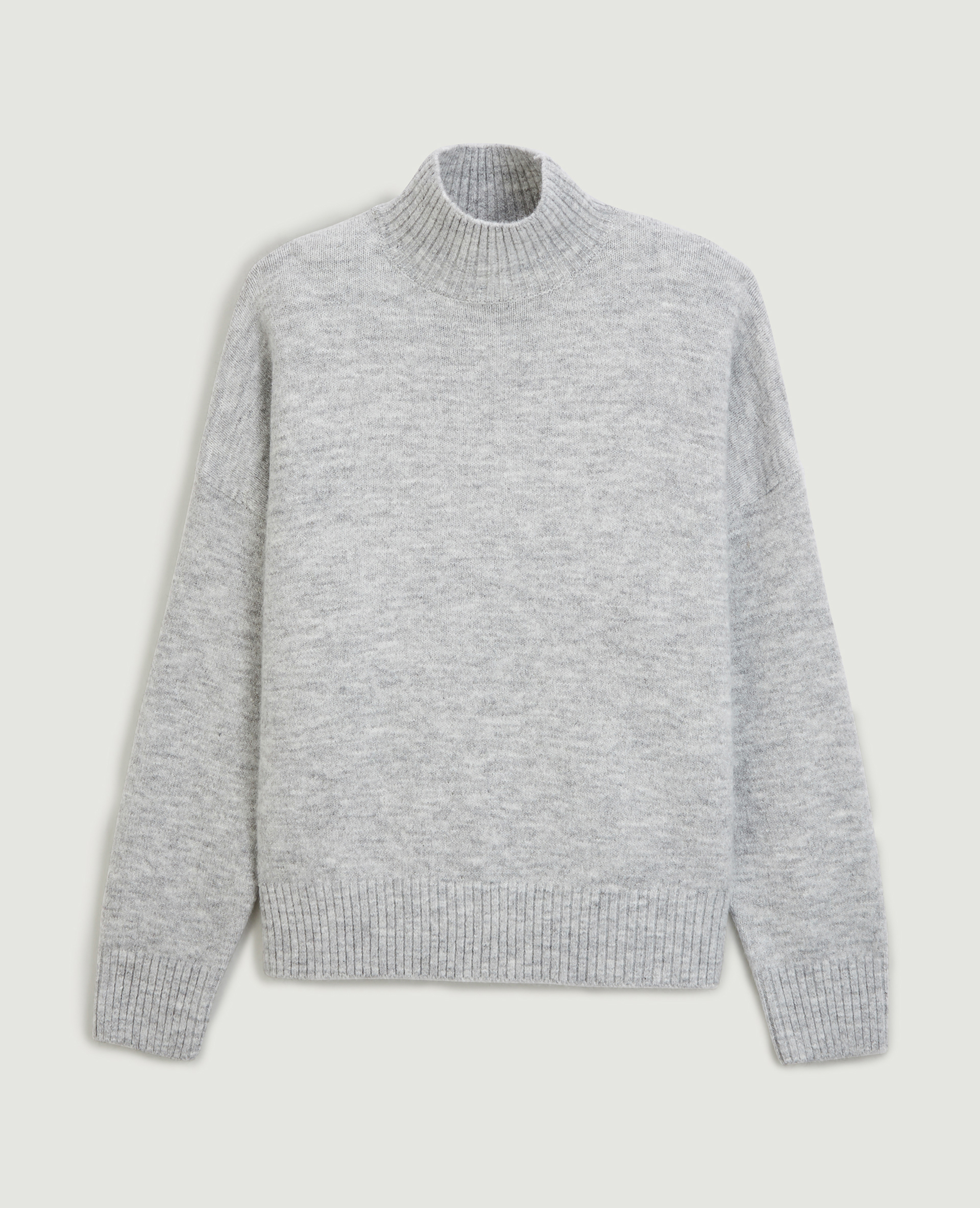 Pull col montant gris chiné - Pimkie