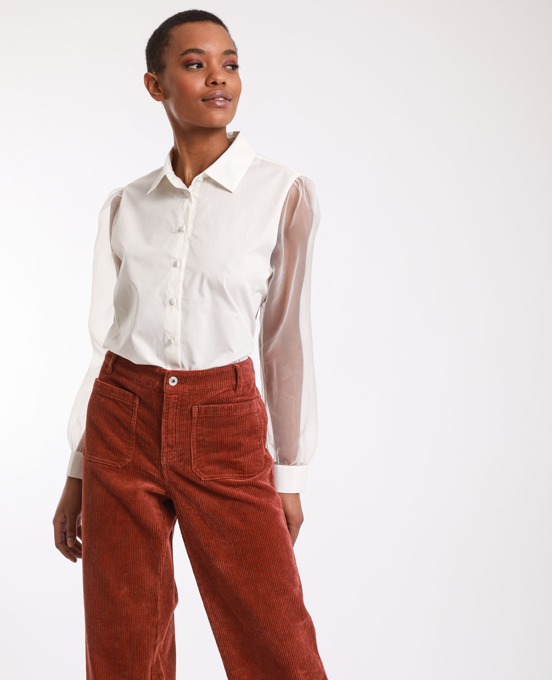 Chemise bi hotsell matière femme