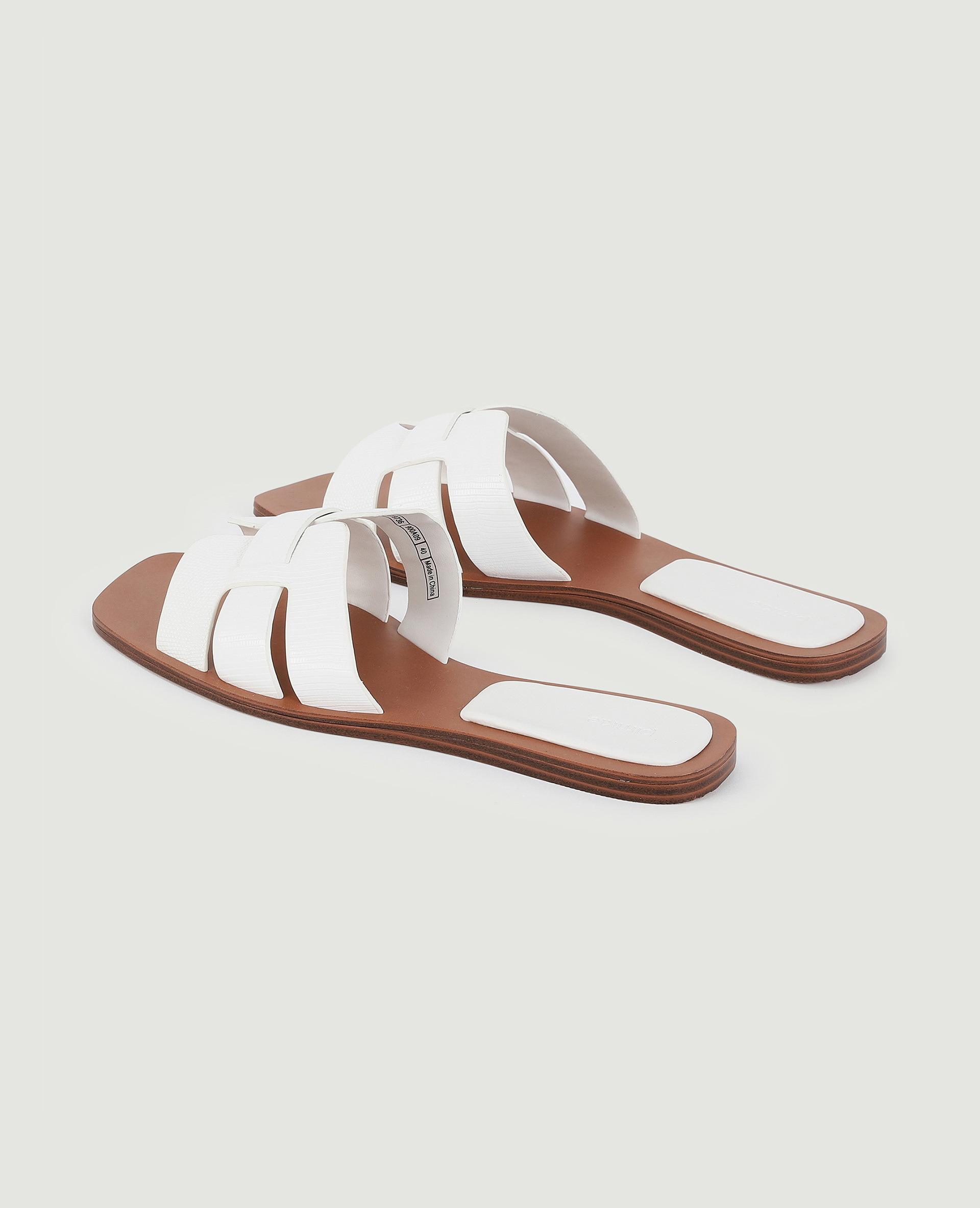 Mules plates blanc - Pimkie