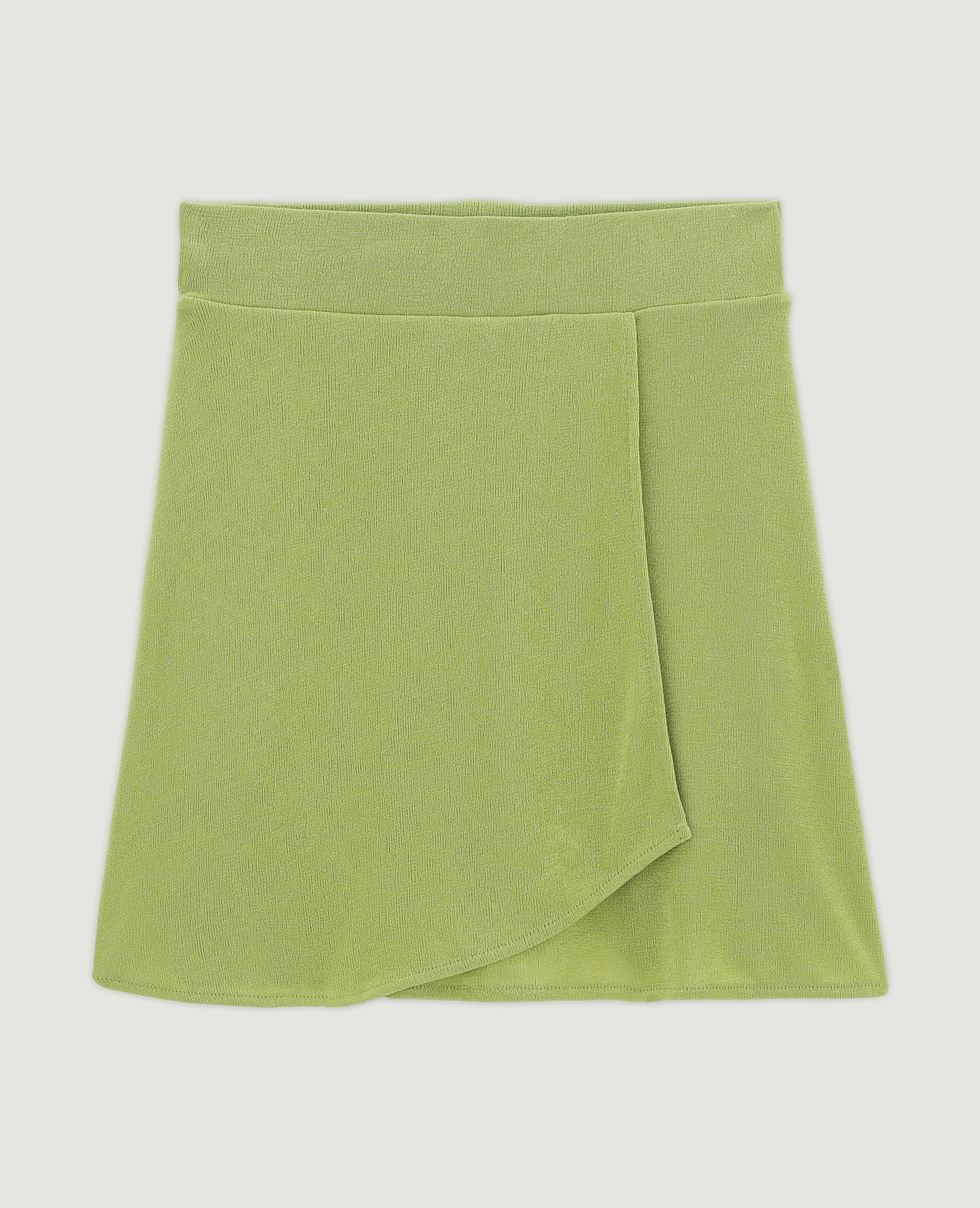 Jupe-short en tissu fluide vert kaki - Pimkie