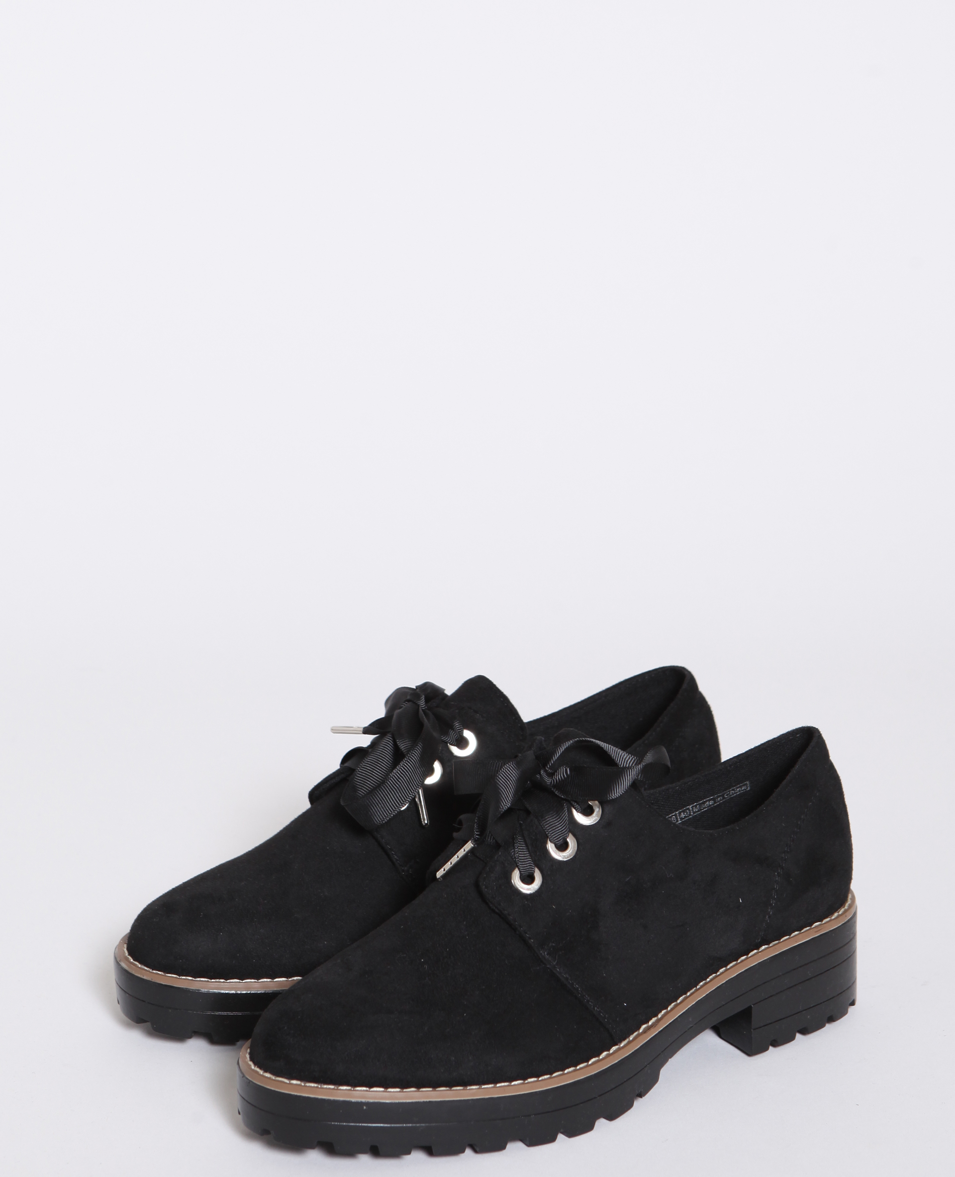 Derbies en daim femme