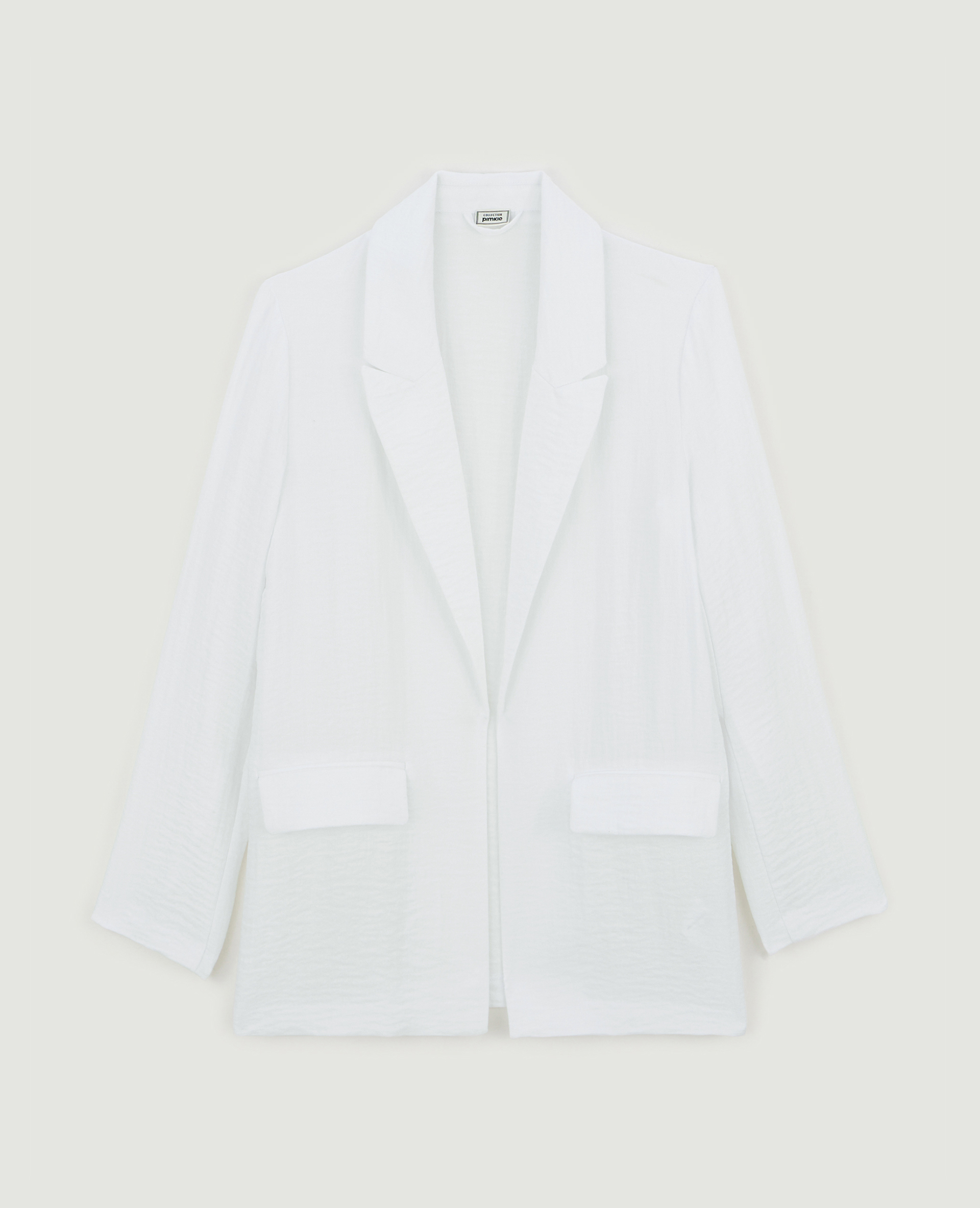 Veste blazer effet lin blanc - Pimkie