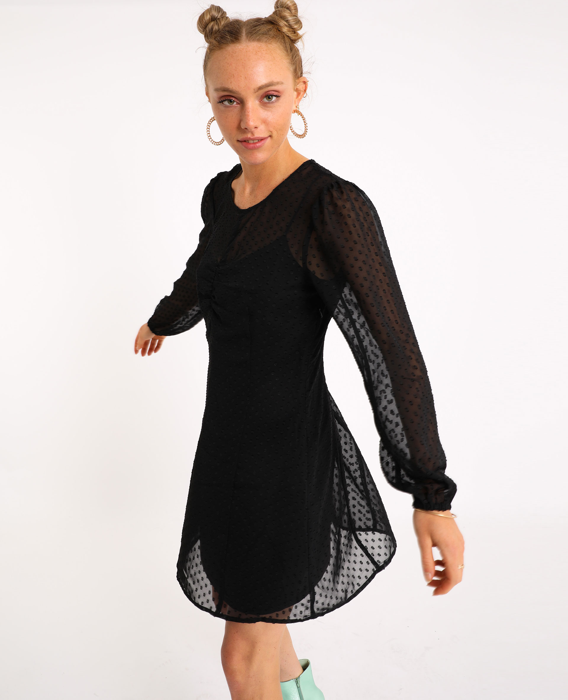Robe big plumetis