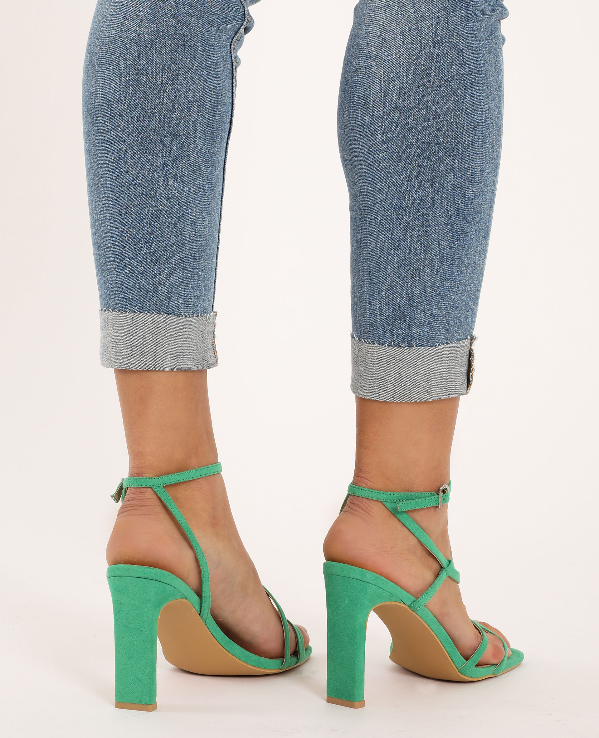 sandales femme vertes