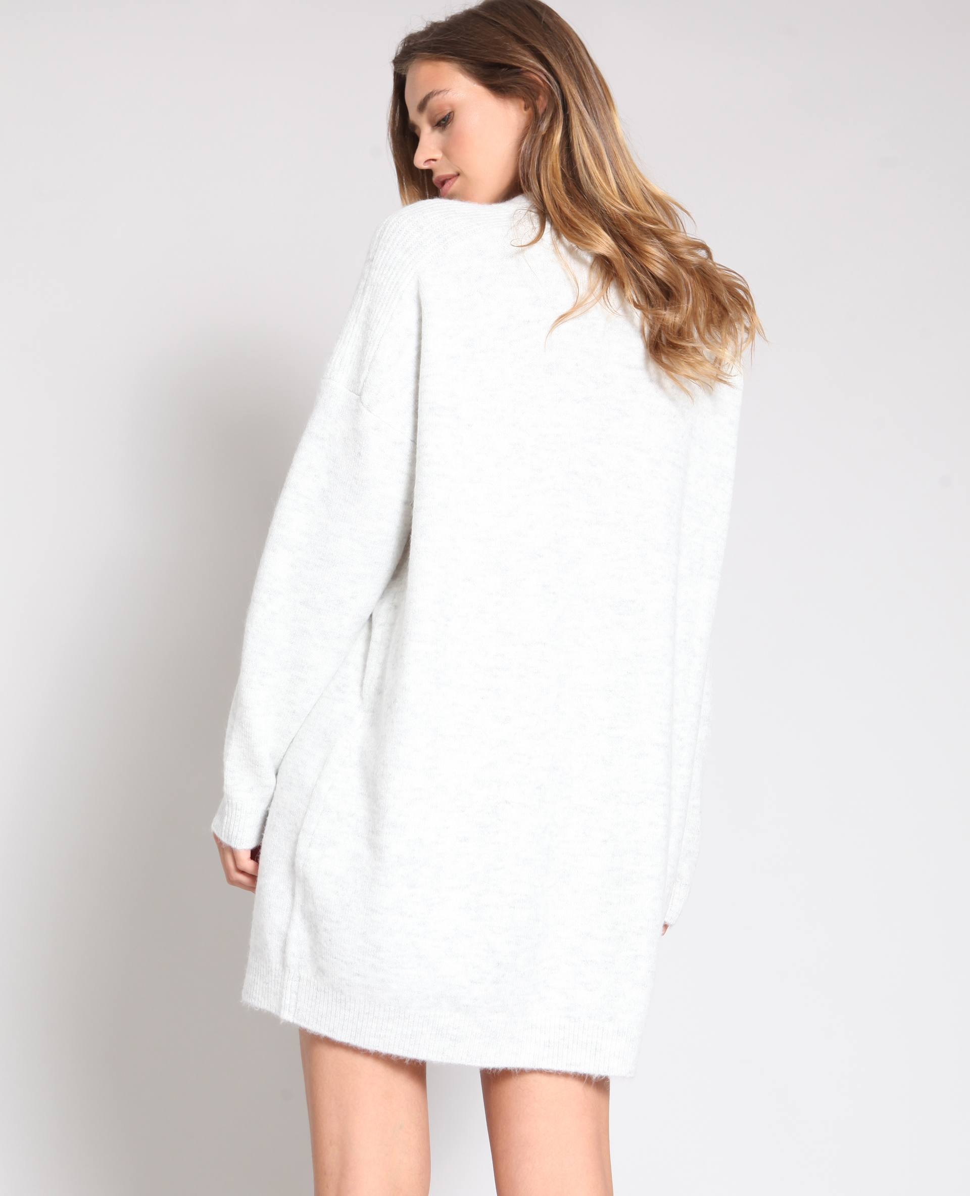 Robe pull gris chiné - Pimkie