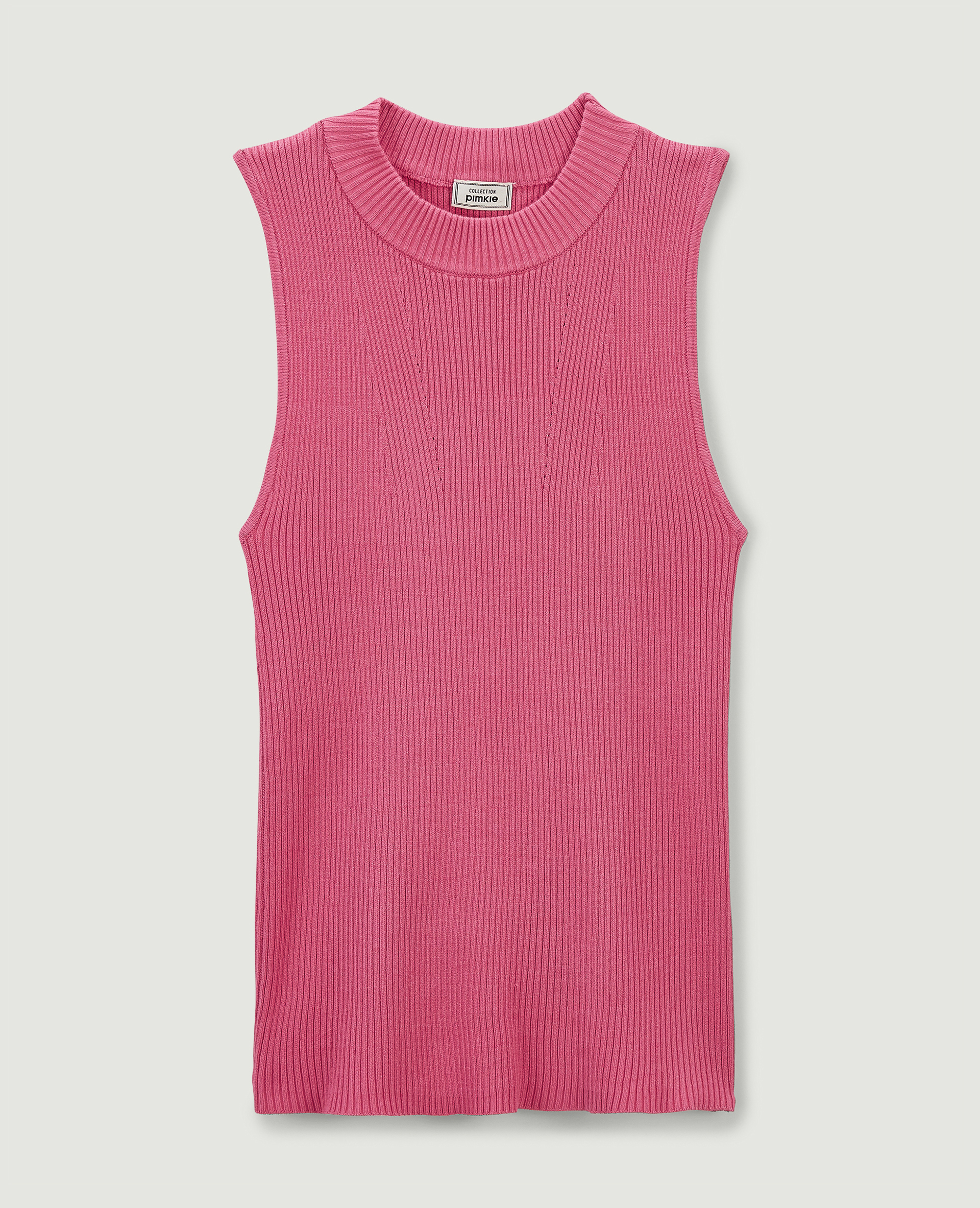 Top sans manches en maille rose - Pimkie