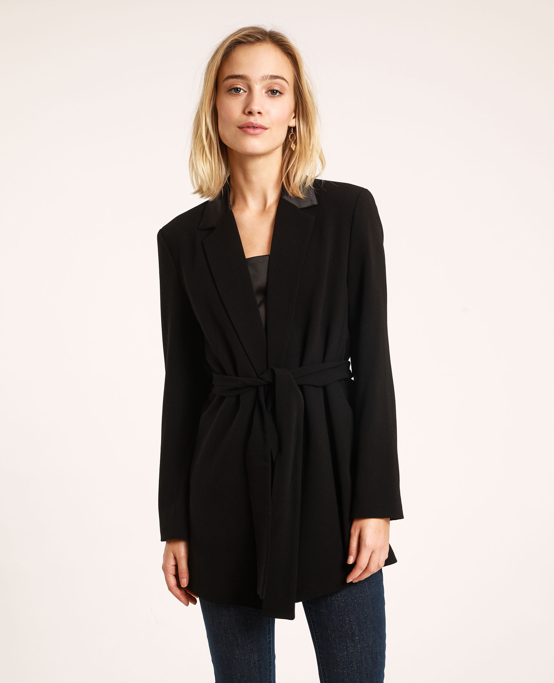 Veste tailleur avec ceinture deals