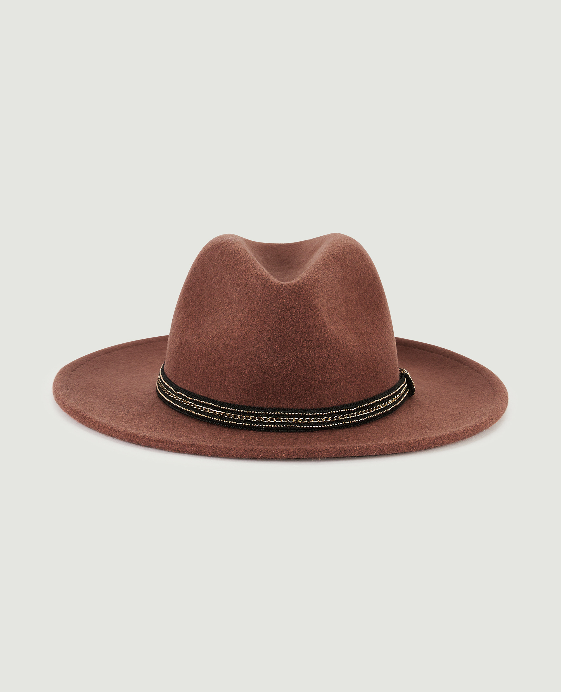 Chapeau avec bande bijou écru - Pimkie