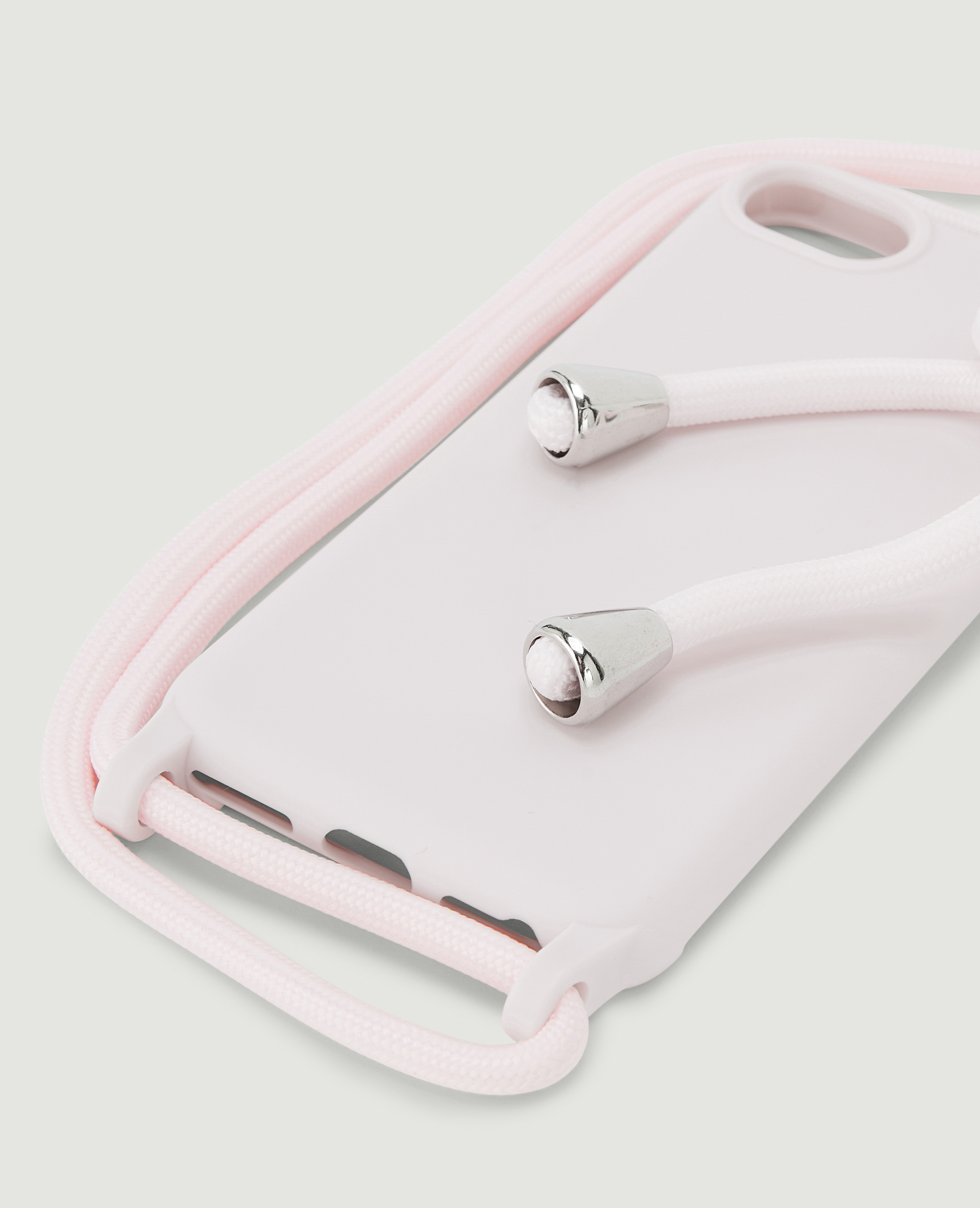 Coque iPhone avec bandoulière rose - Pimkie