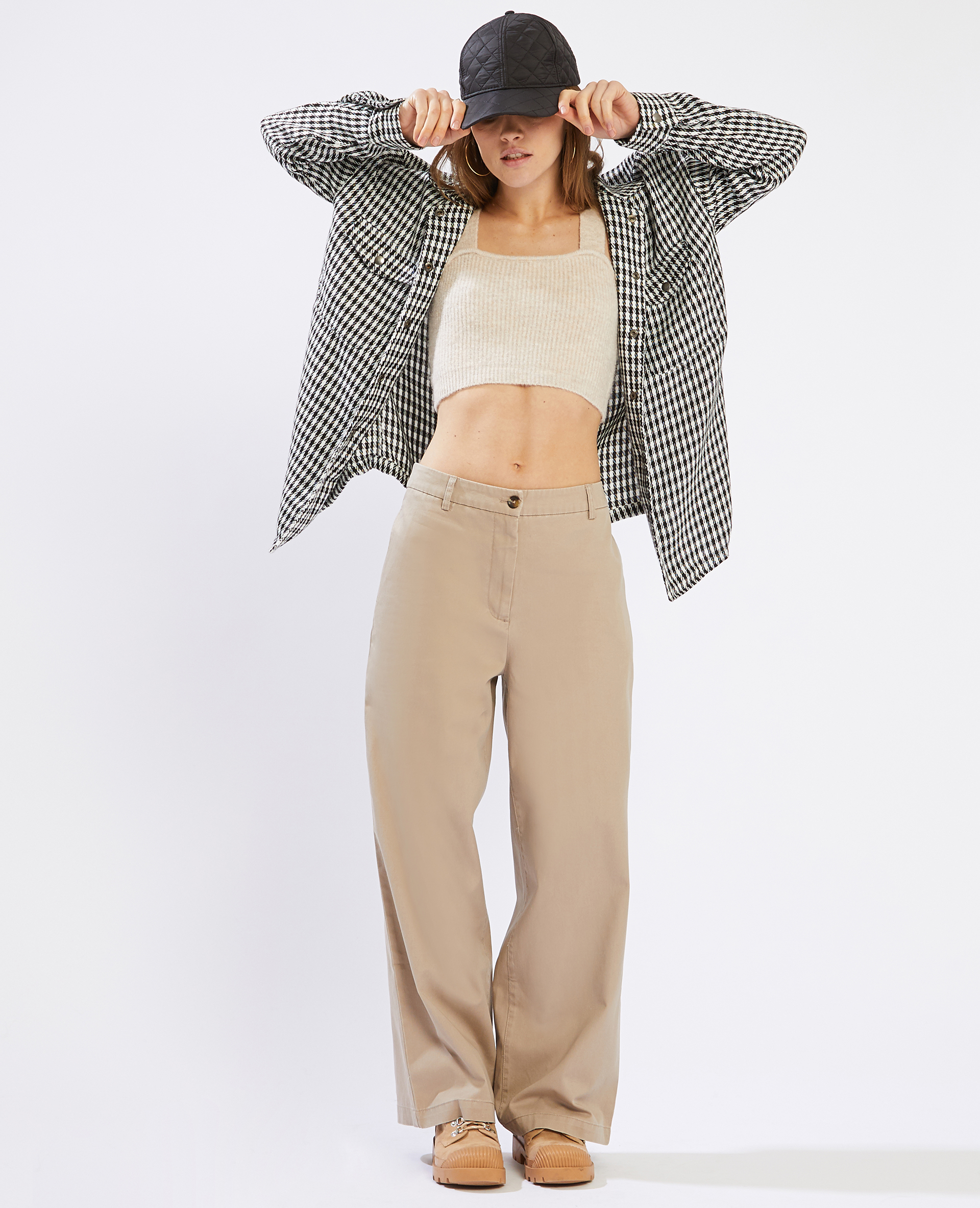Pantalon en toile shop