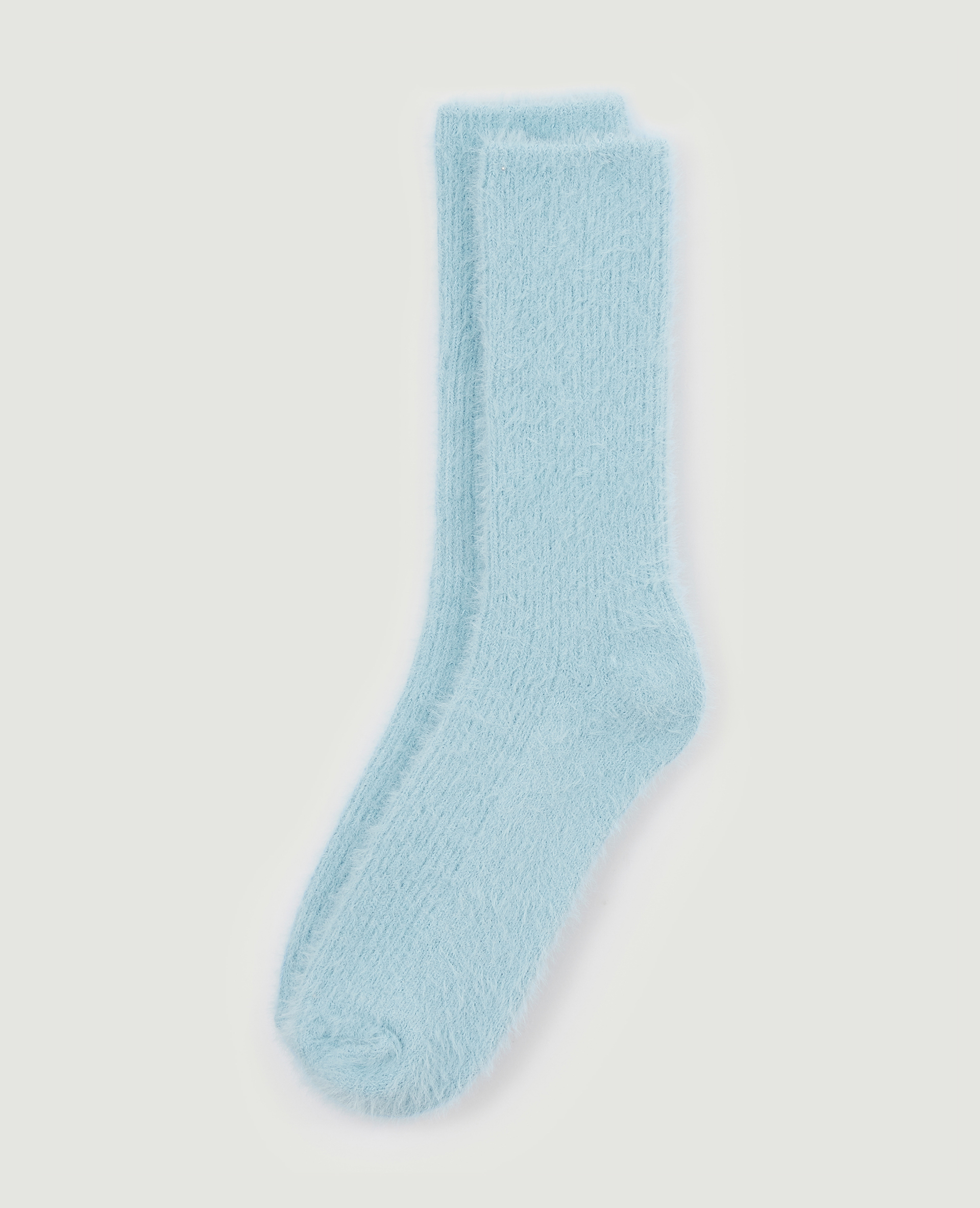 Paire de chaussettes poilues bleu clair - Pimkie