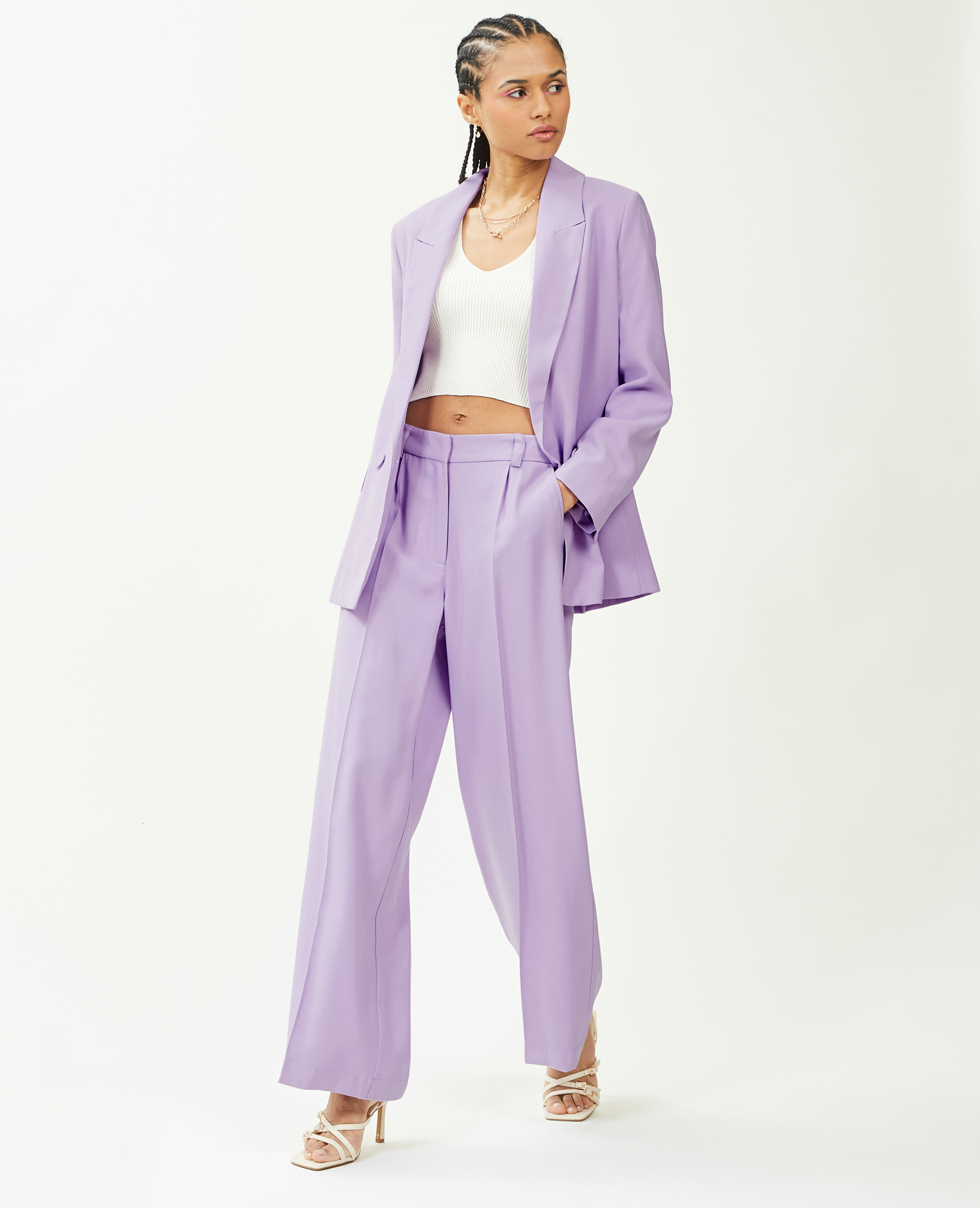 Blazer lilas femme clearance