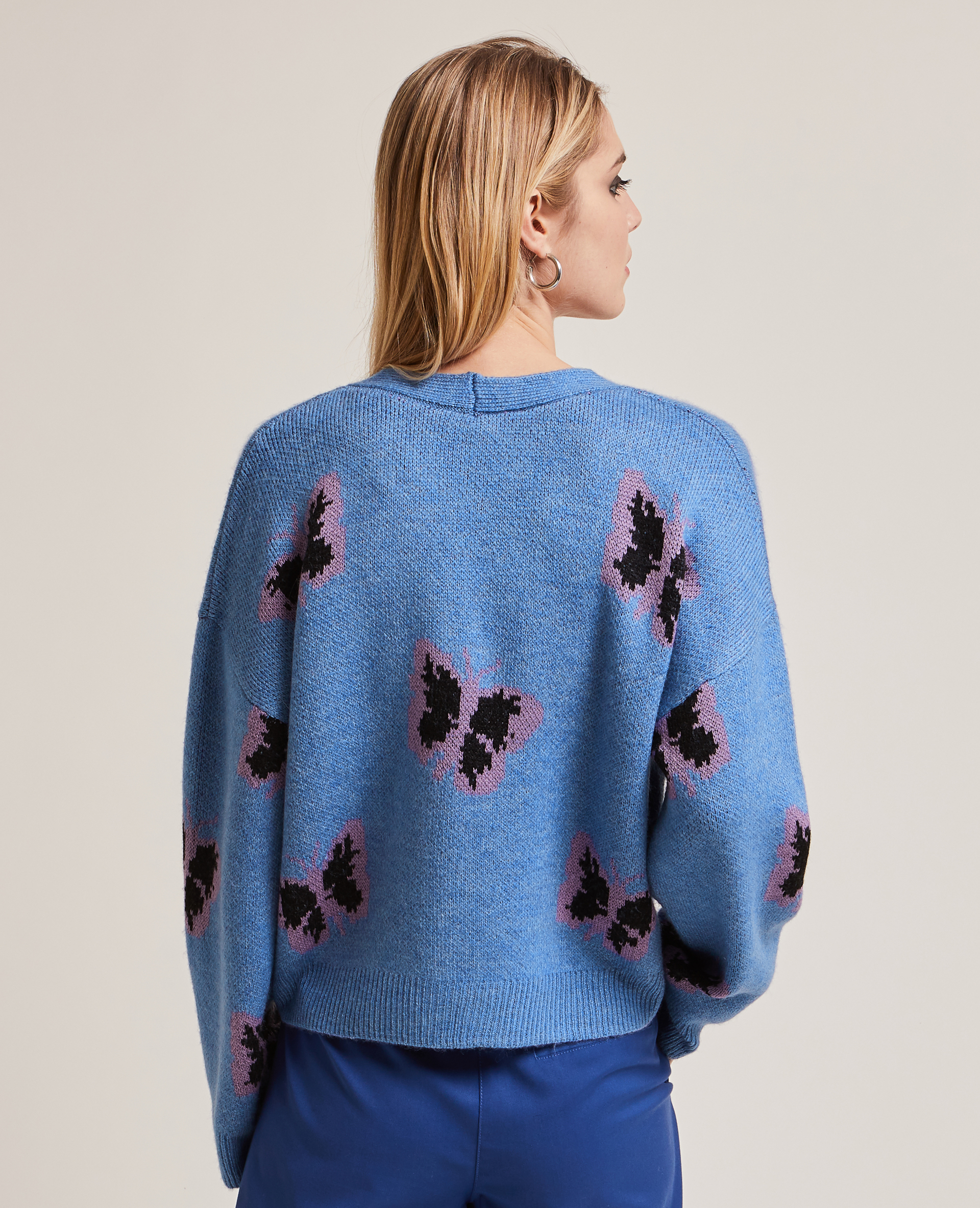 Gilet en maille  bleu - Pimkie