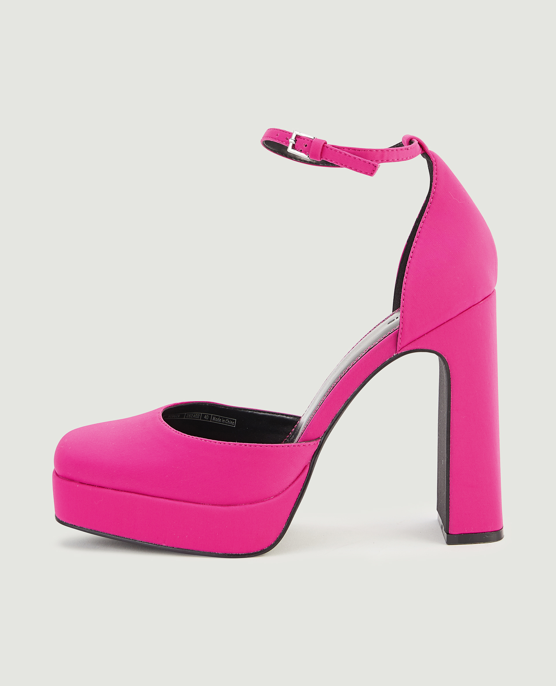 Babies à talons compensés rose fuchsia - Pimkie