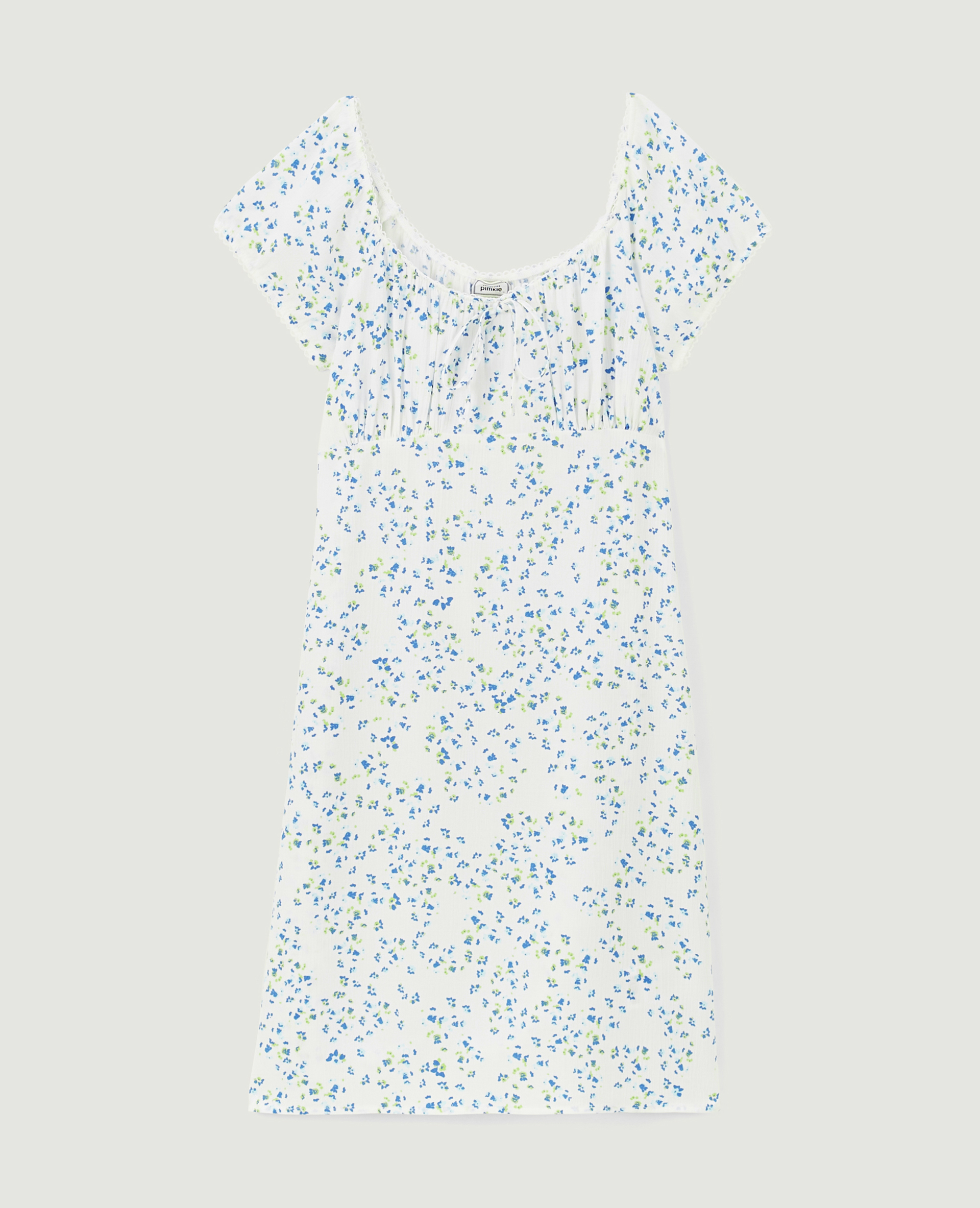 Robe courte avec fronces blanc - Pimkie