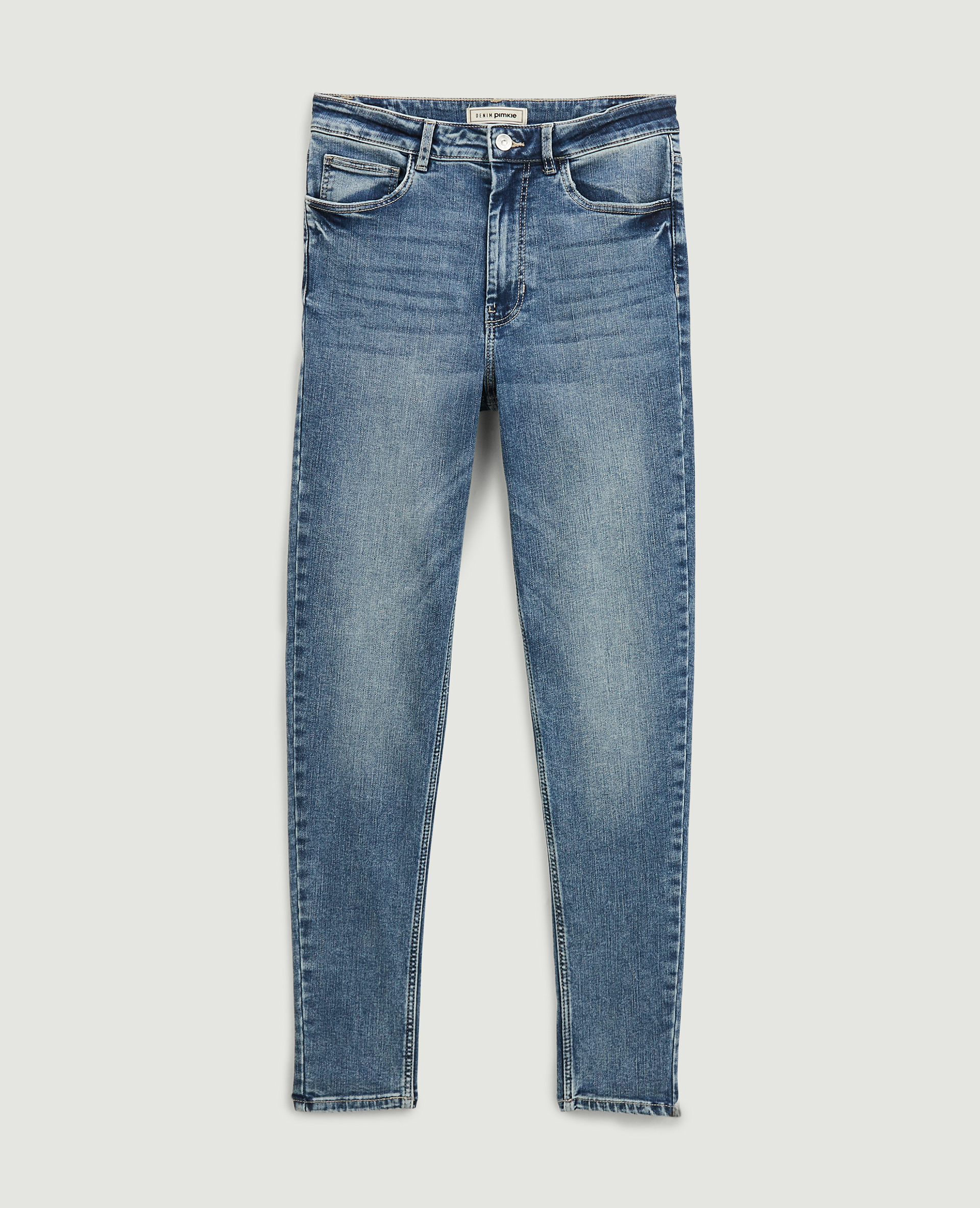 Jean skinny taille haute bleu denim - Pimkie