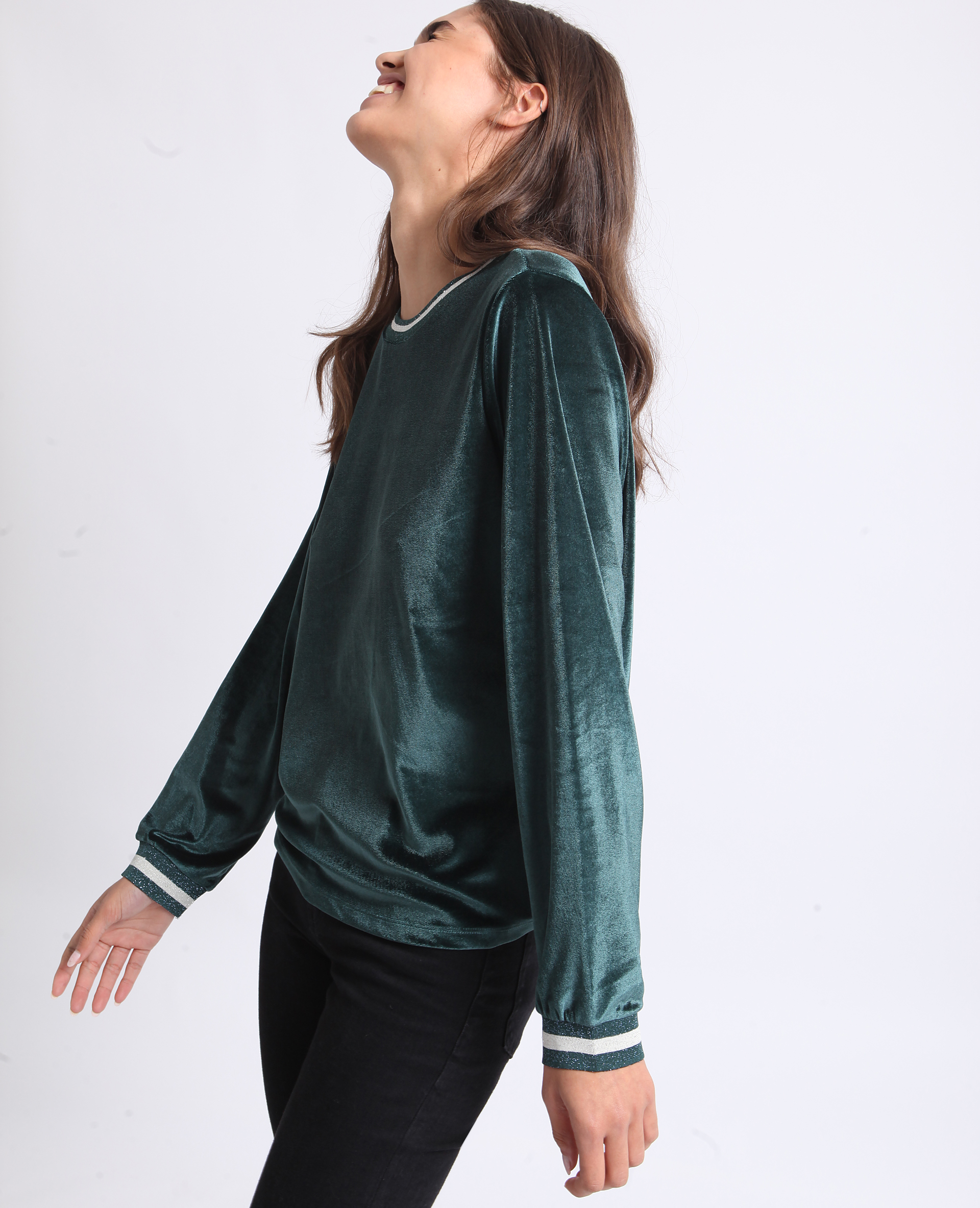 Pull femme velours hotsell
