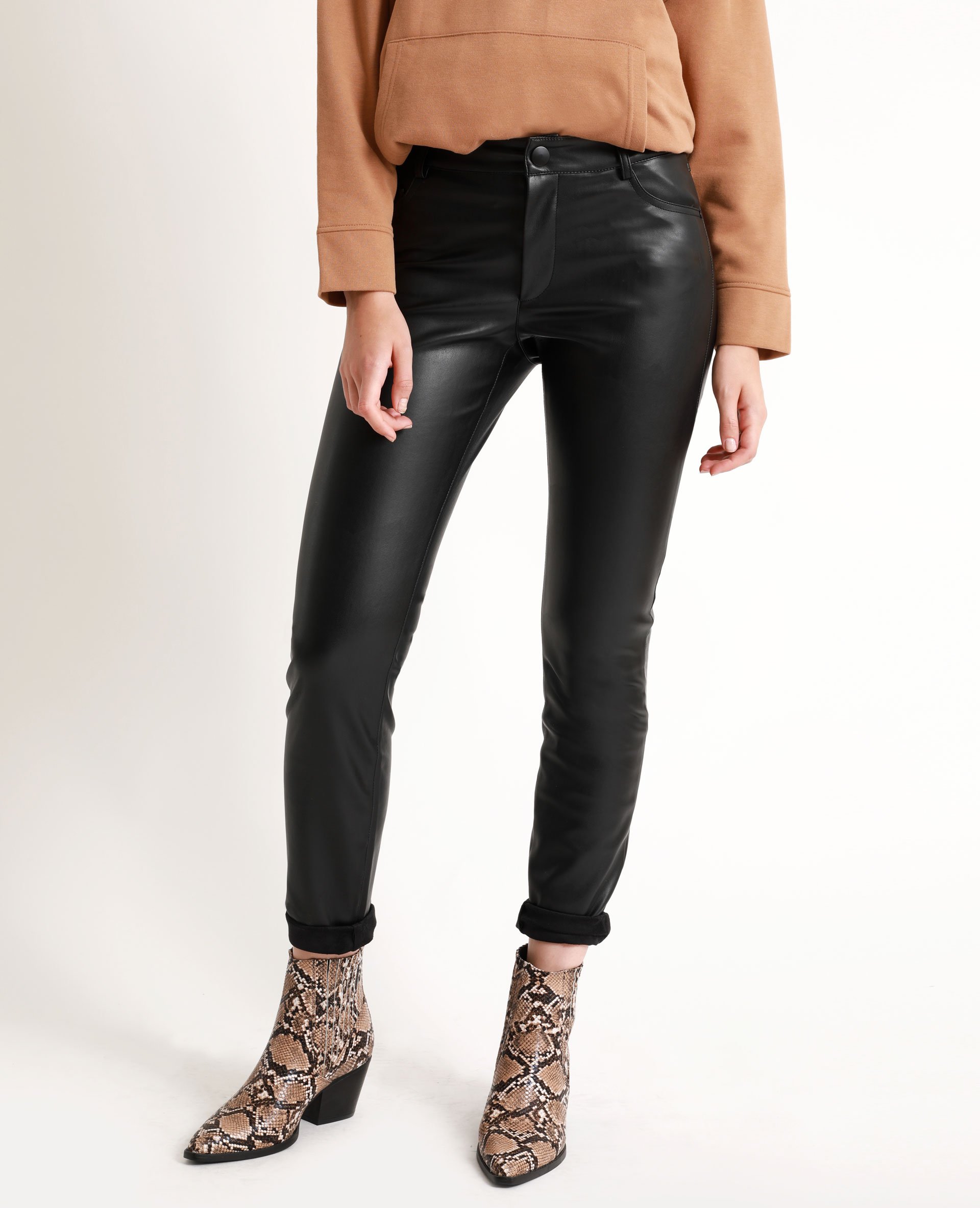 Pantalon cuir camaieu online